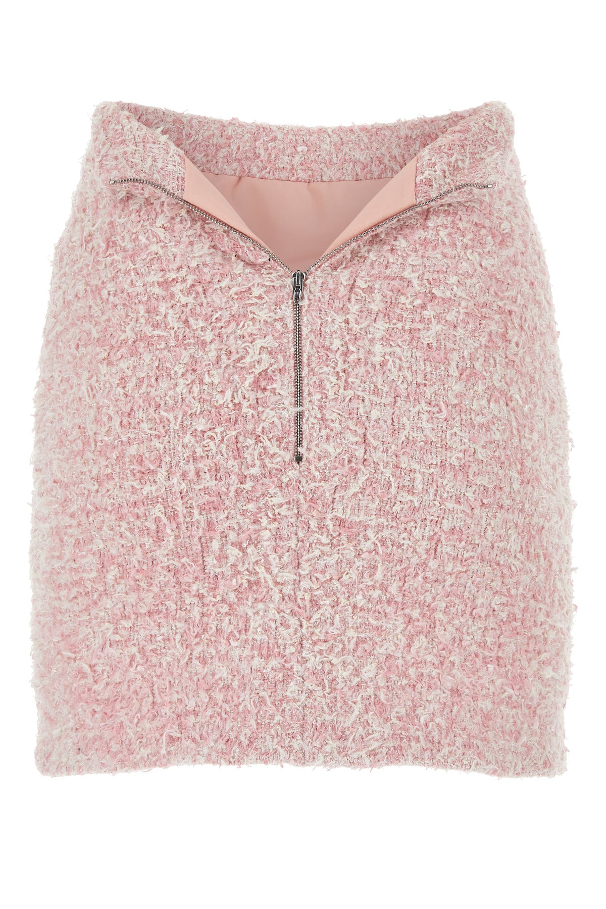 Pink tweed mini skirt - 2