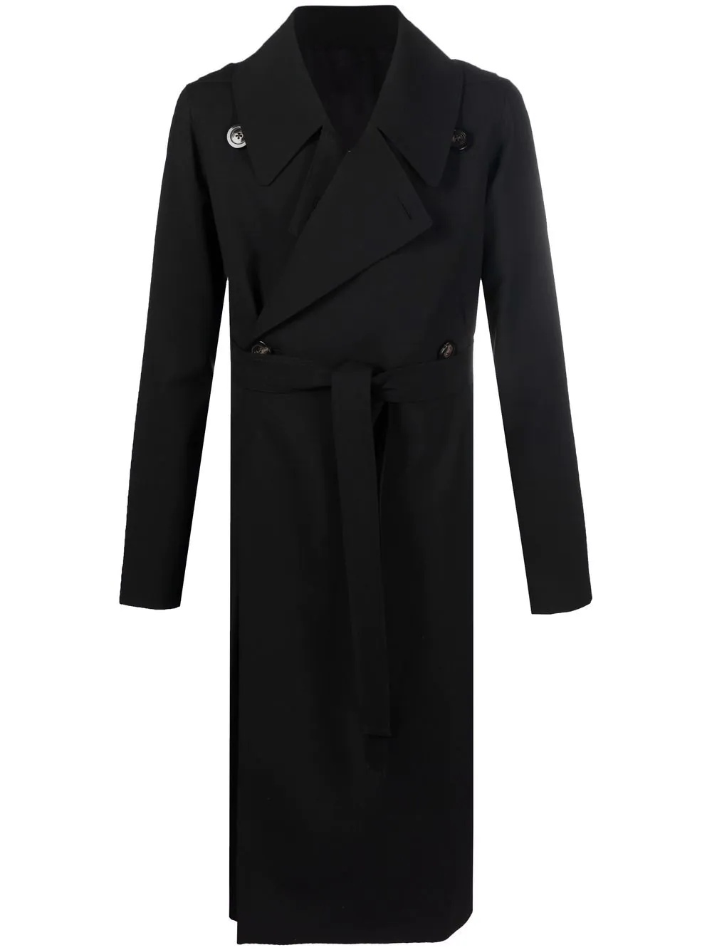 wide-lapel trench coat - 1