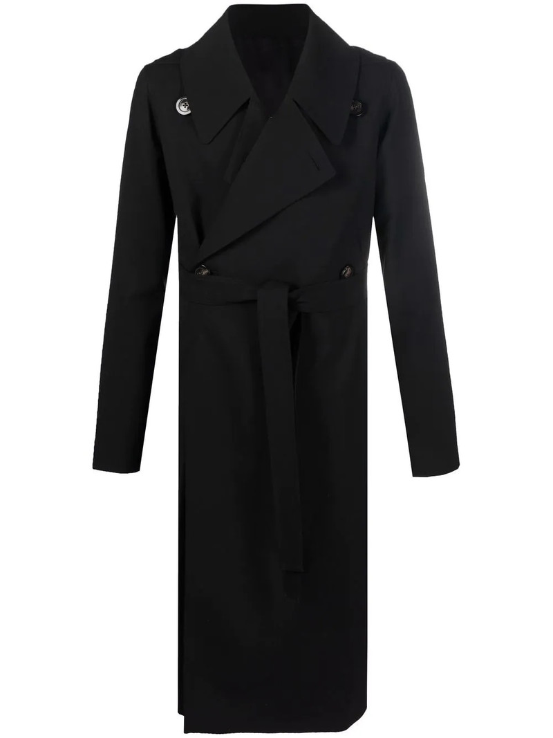 wide-lapel trench coat 1