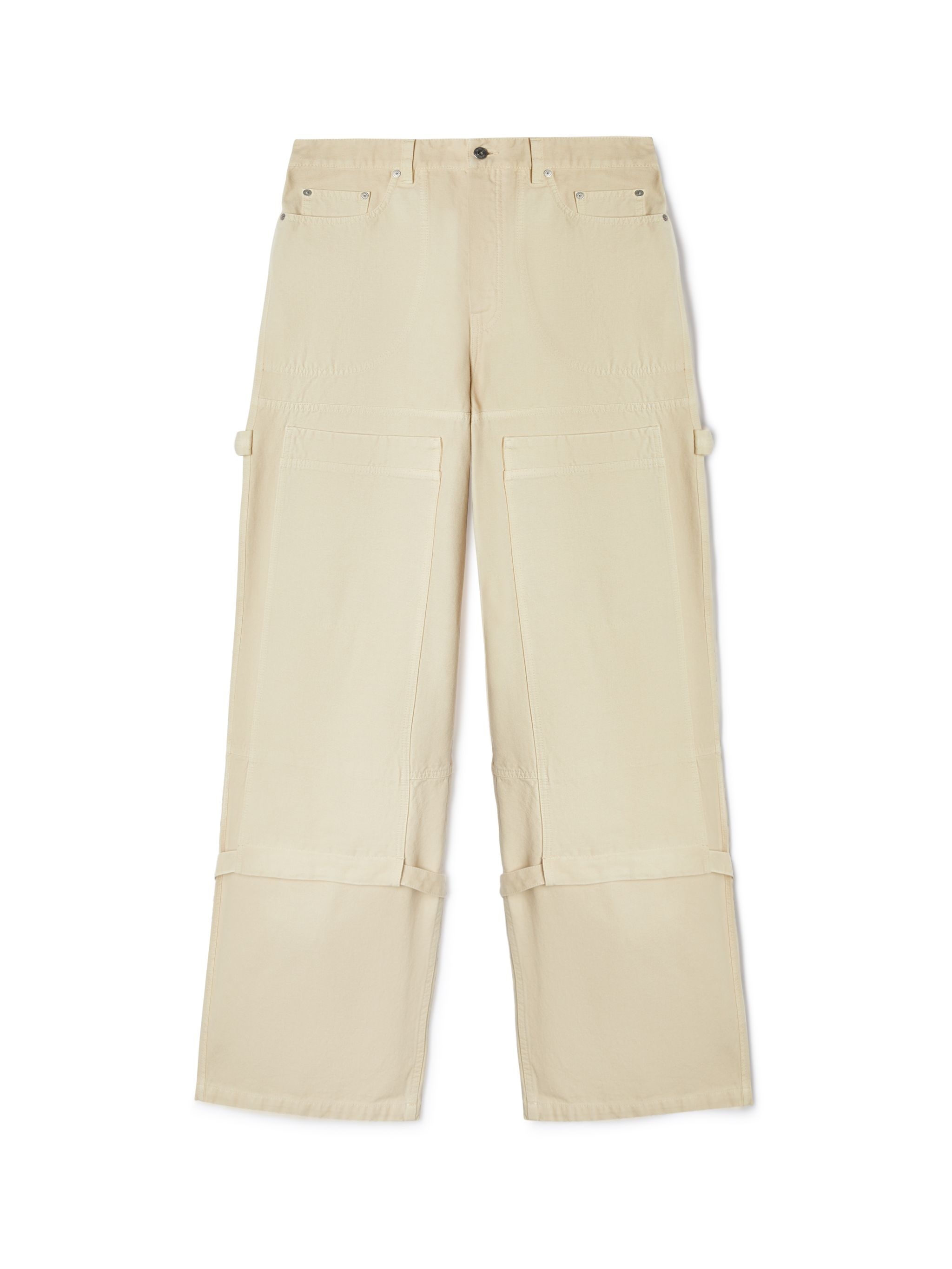 Beige Canvas Relaxed Carpenter - 1