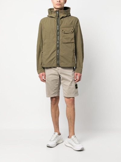Ten C zipped-up chest-pocket jacket outlook