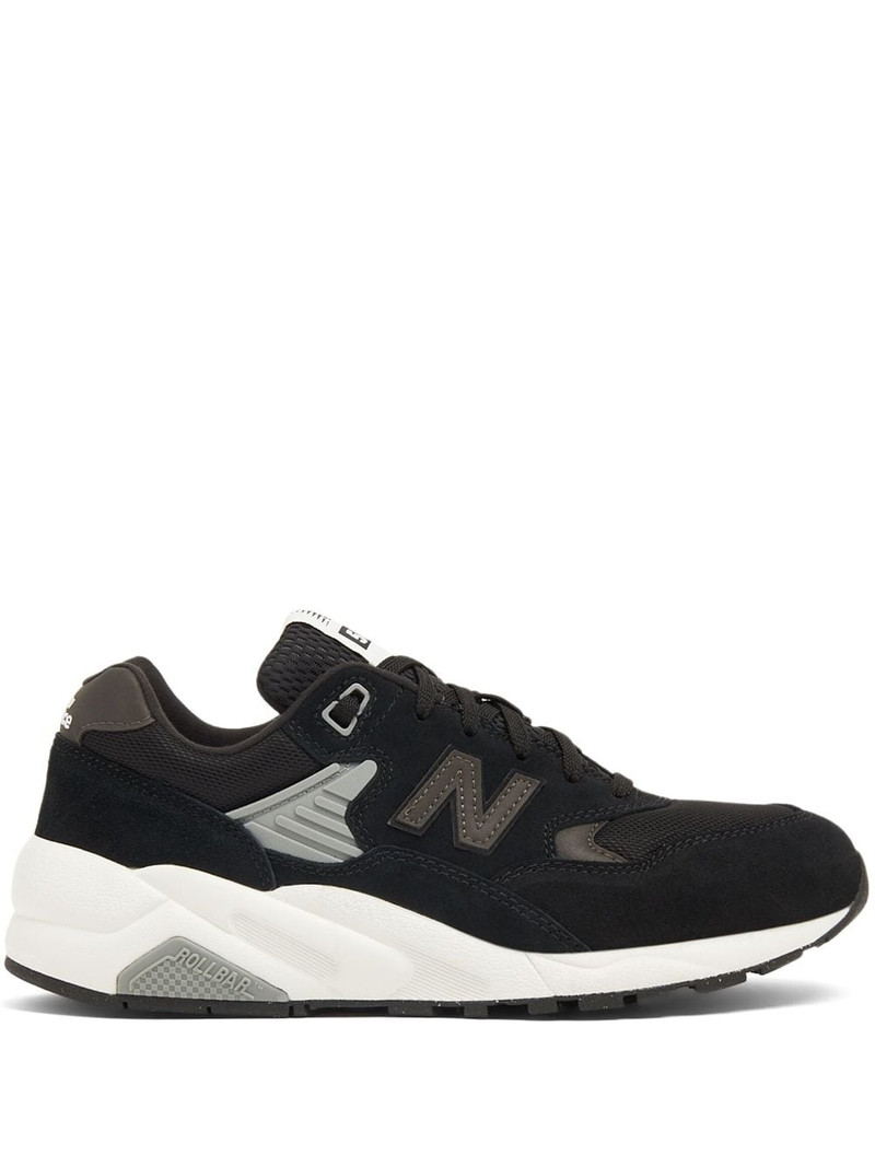 580 logo-patch suede sneakers 1
