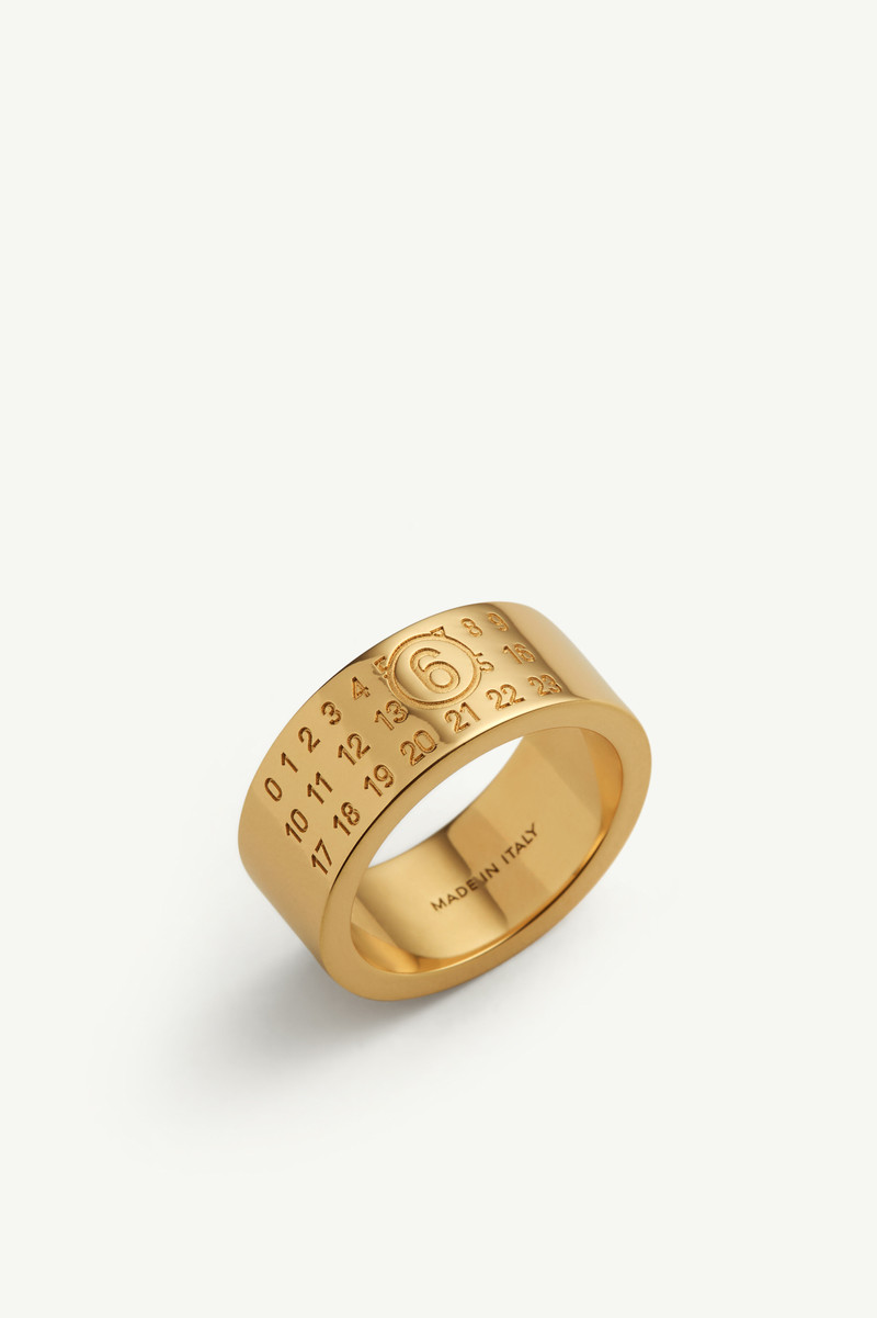 Gold numeric ring 3