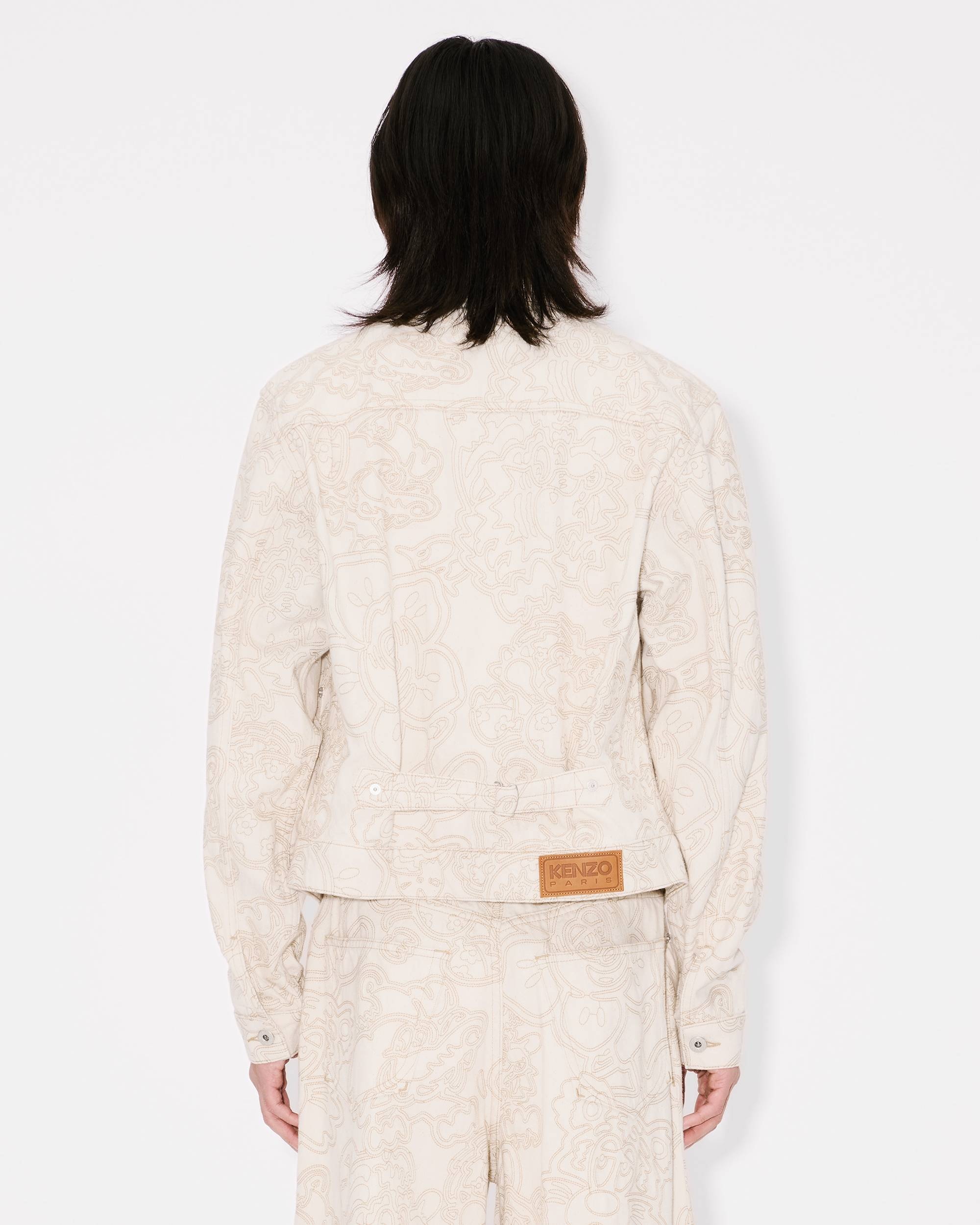 'KENZO by Verdy' embroidered trucker jacket in japanese denim - 5