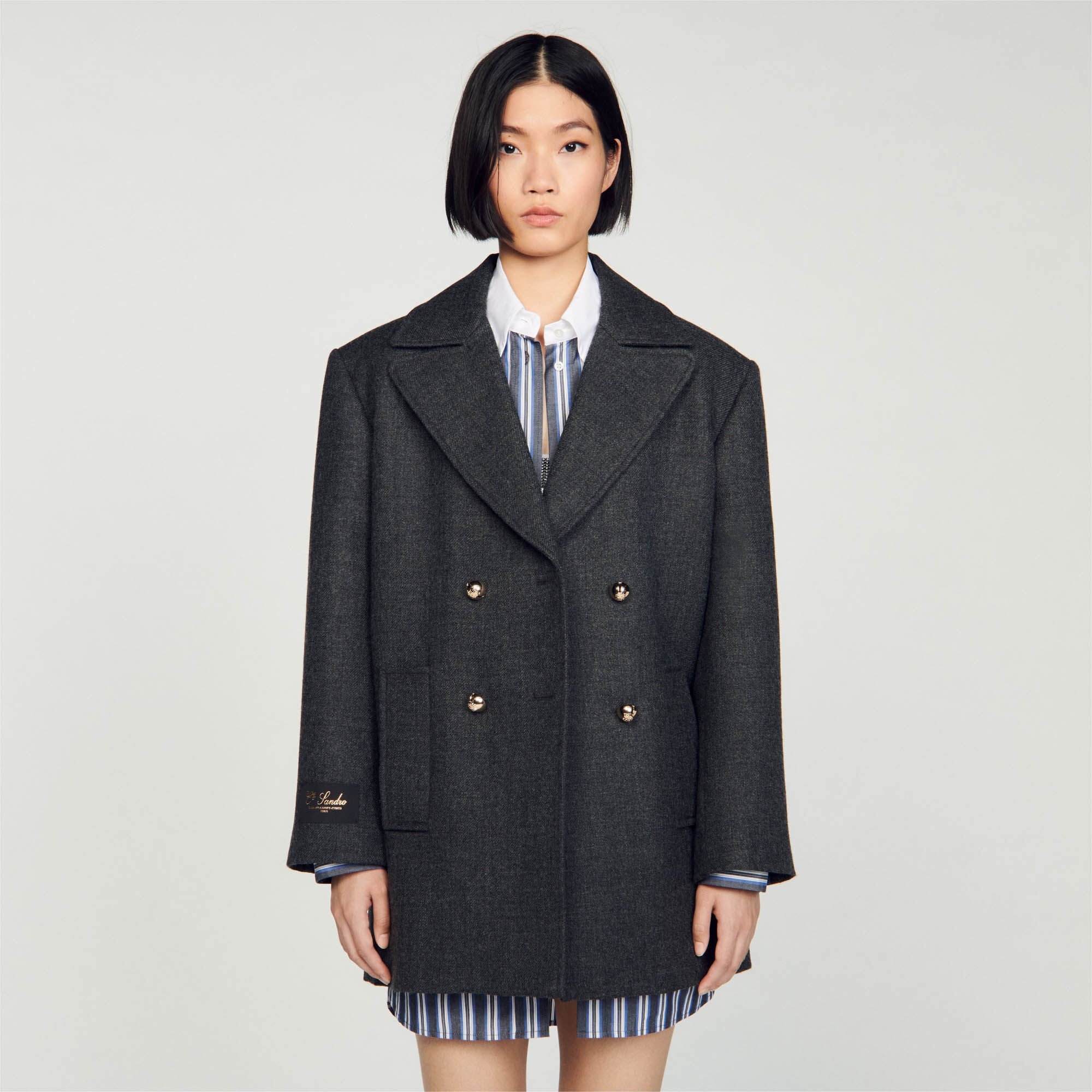 WOOL PEA JACKET - 5