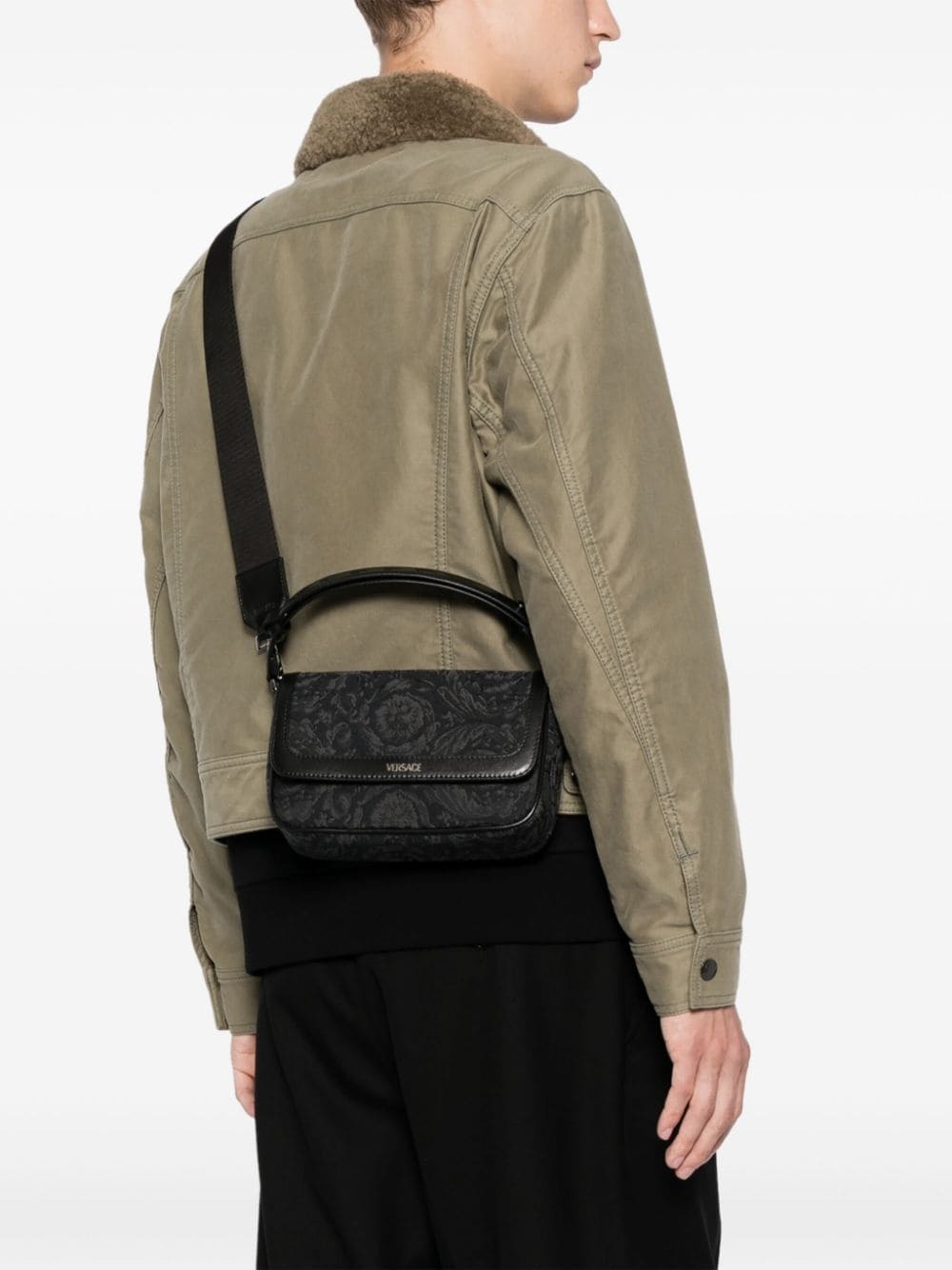 Barocco jacquard crossbody bag - 2