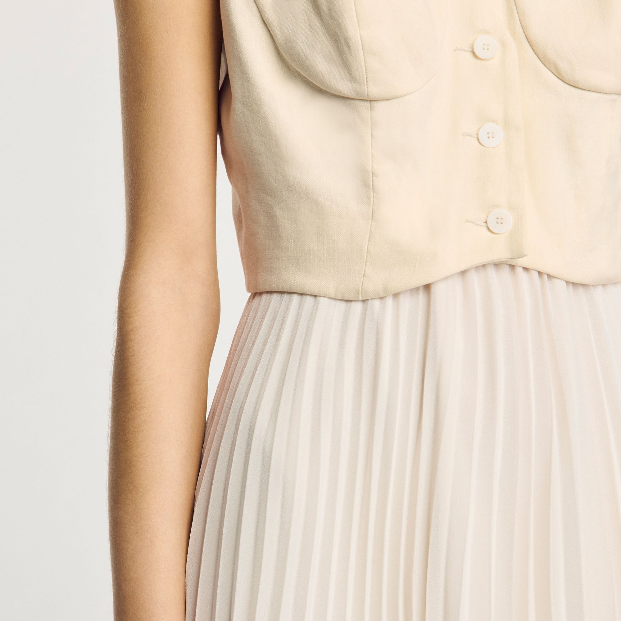 PLEATED MAXI DRESS - 3