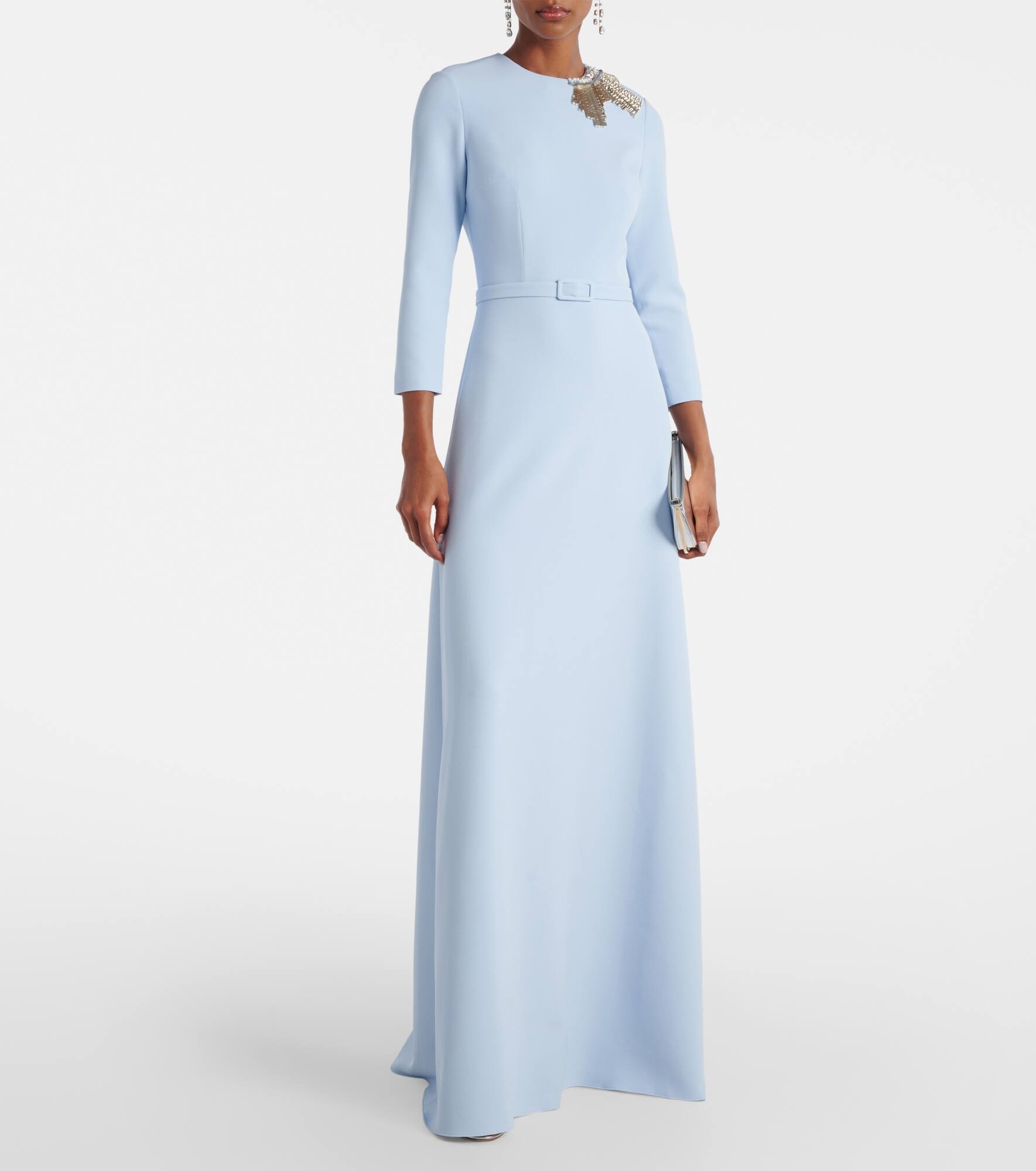 Embellished crêpe gown - 2