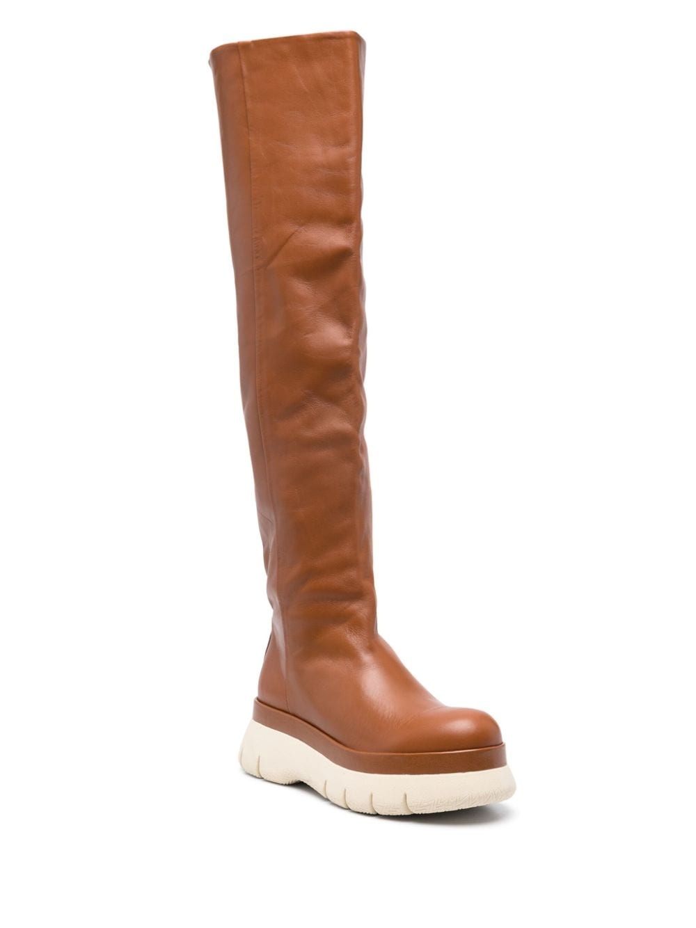 knee-high leather boots - 2