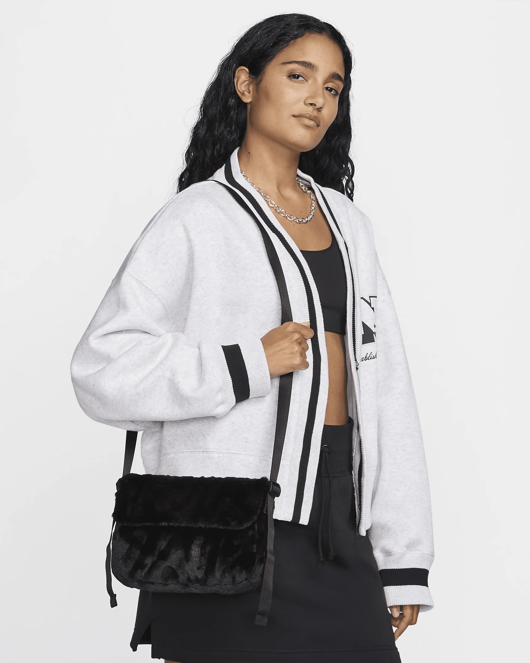 Nike Sportswear Futura 365 Faux Fur Crossbody Bag (1L) - 1