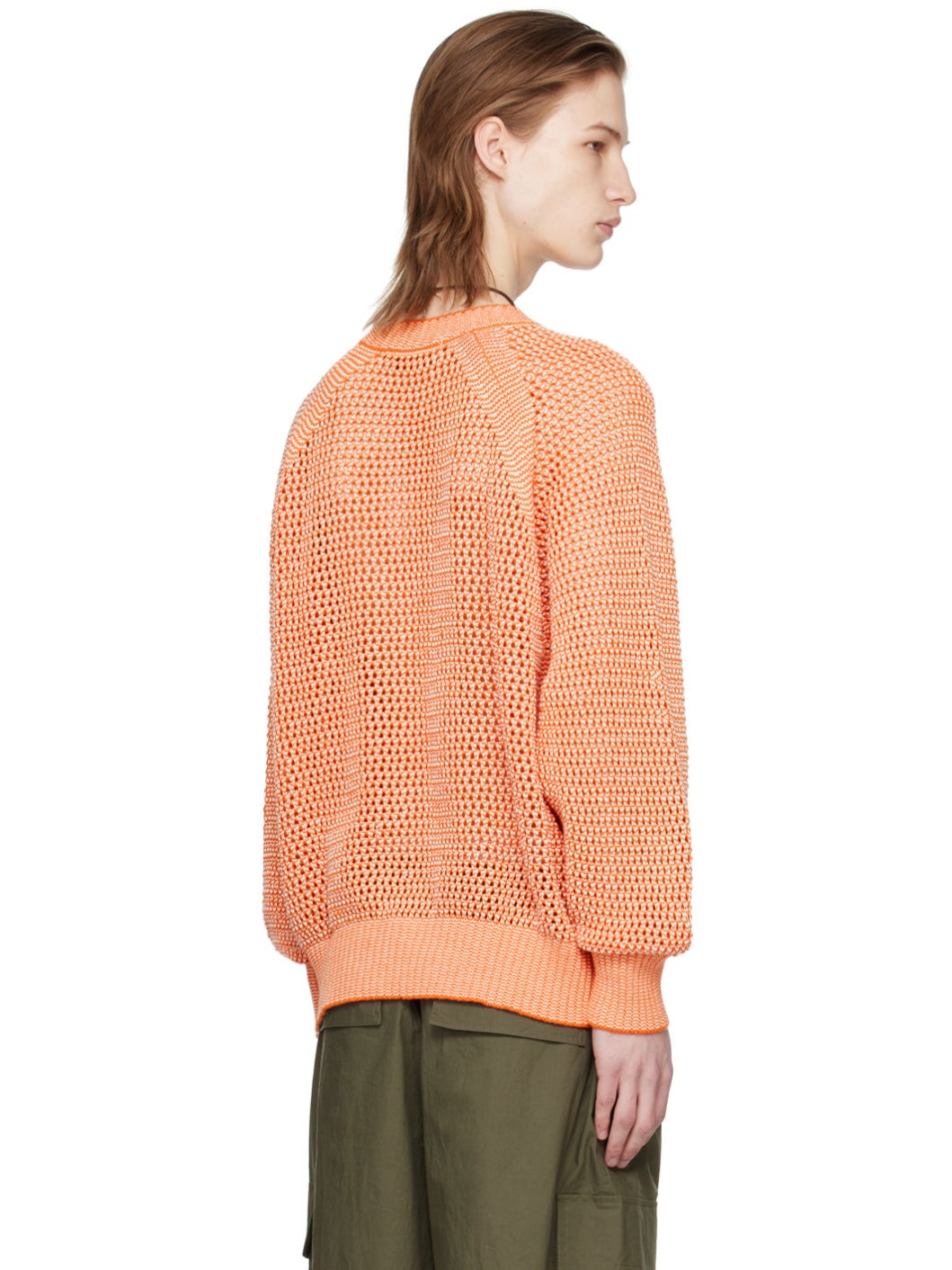 Orange Raglan Sweater - 3
