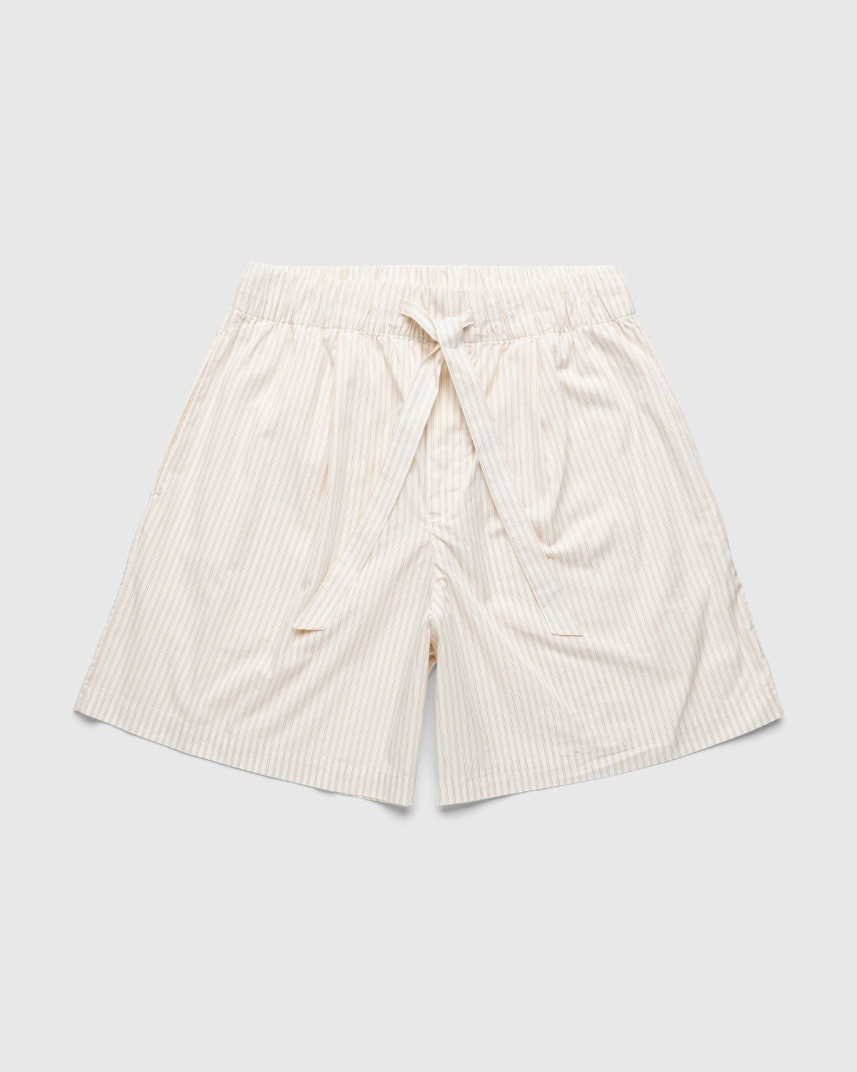 Birkenstock x Tekla – Poplin Pyjama Shorts Wheat Stripes - 1
