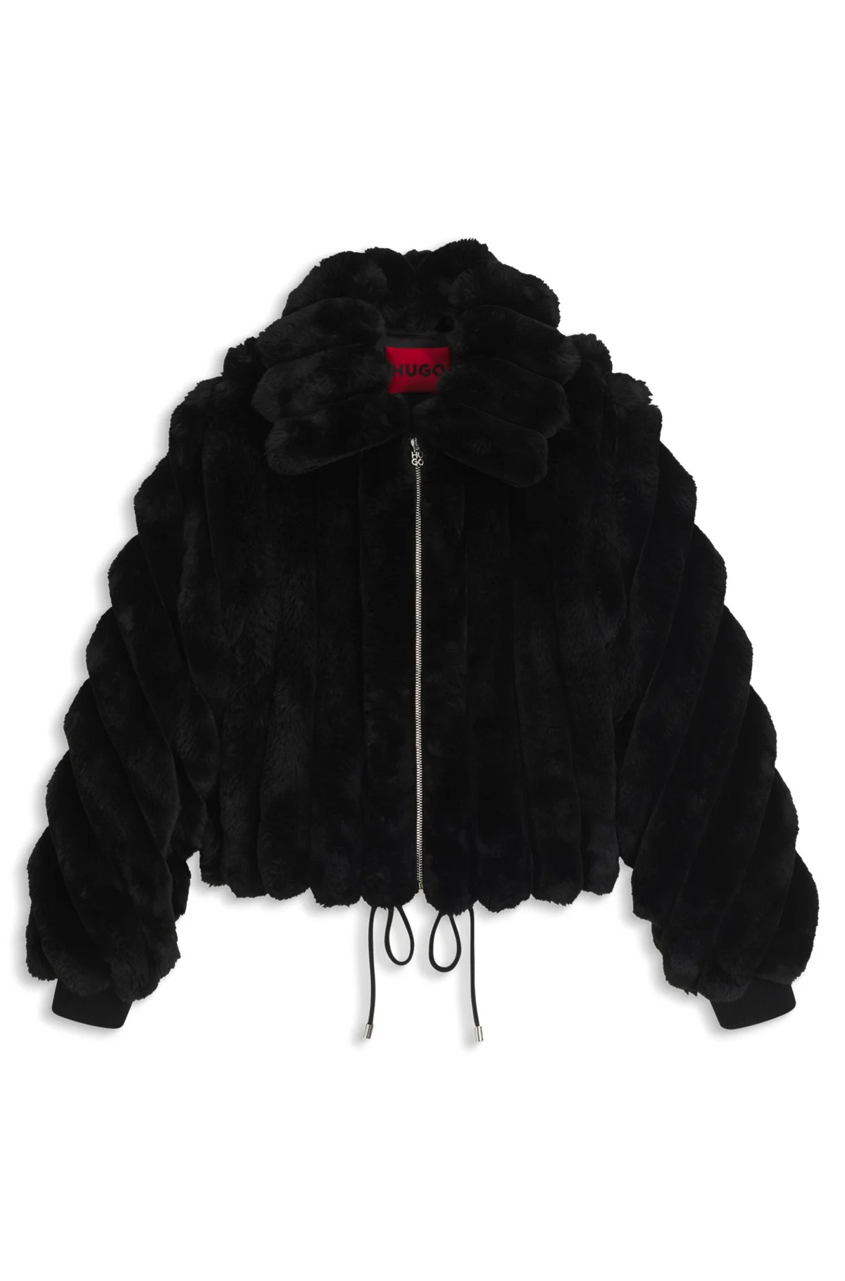 ADJUSTABLE-HEM JACKET IN FAUX FUR - 1