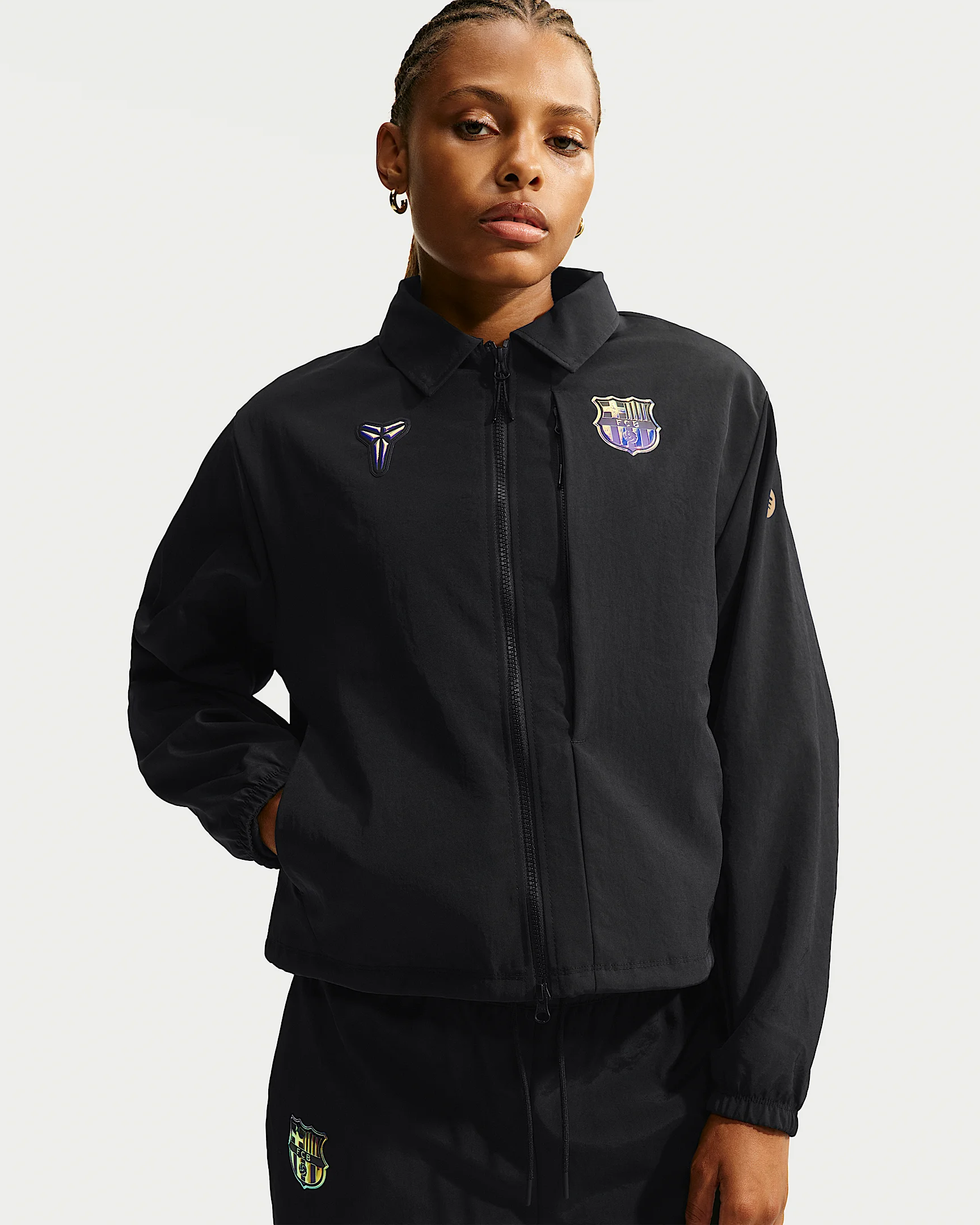FC Barcelona Away Women's Kobe Soccer Woven Jacket - 1