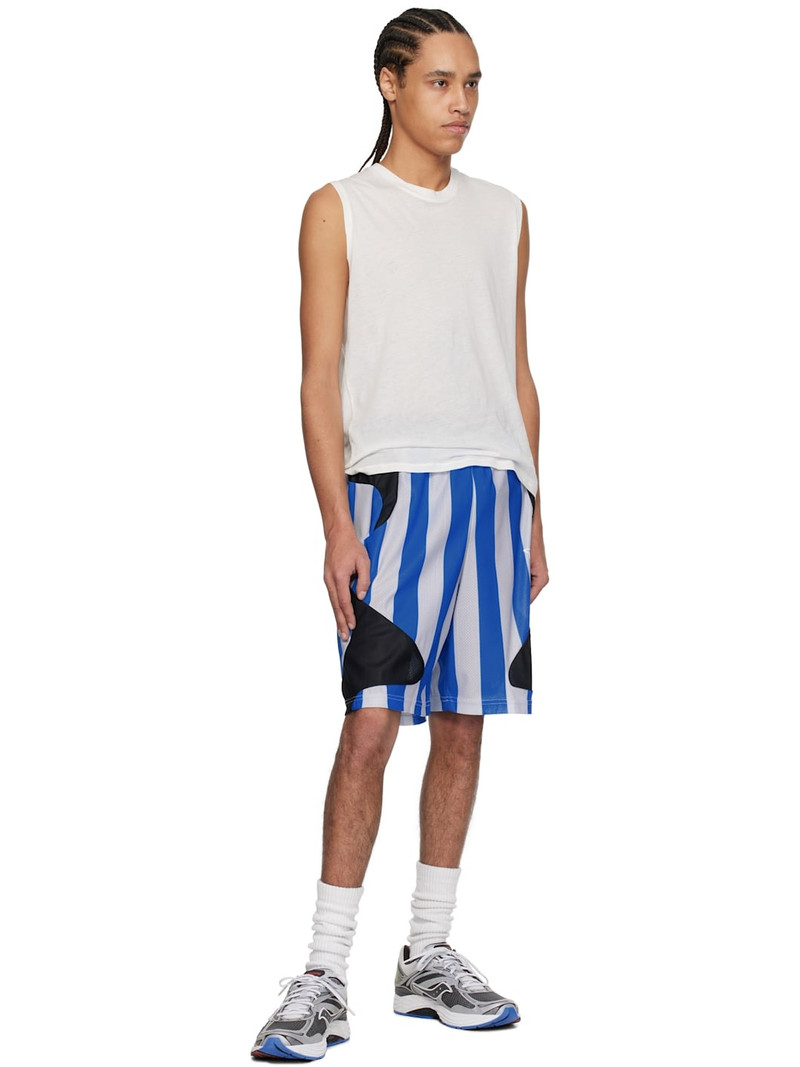 Perks and Mini Blue & Gray Mondschein Mesh Shorts outlook