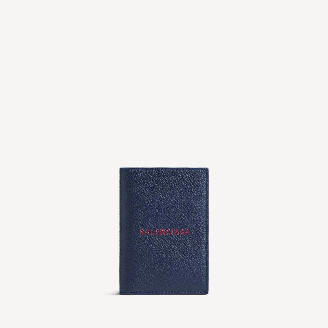 Men's Cash Vertical Bifolded Wallet in Navy/burgundy - 1