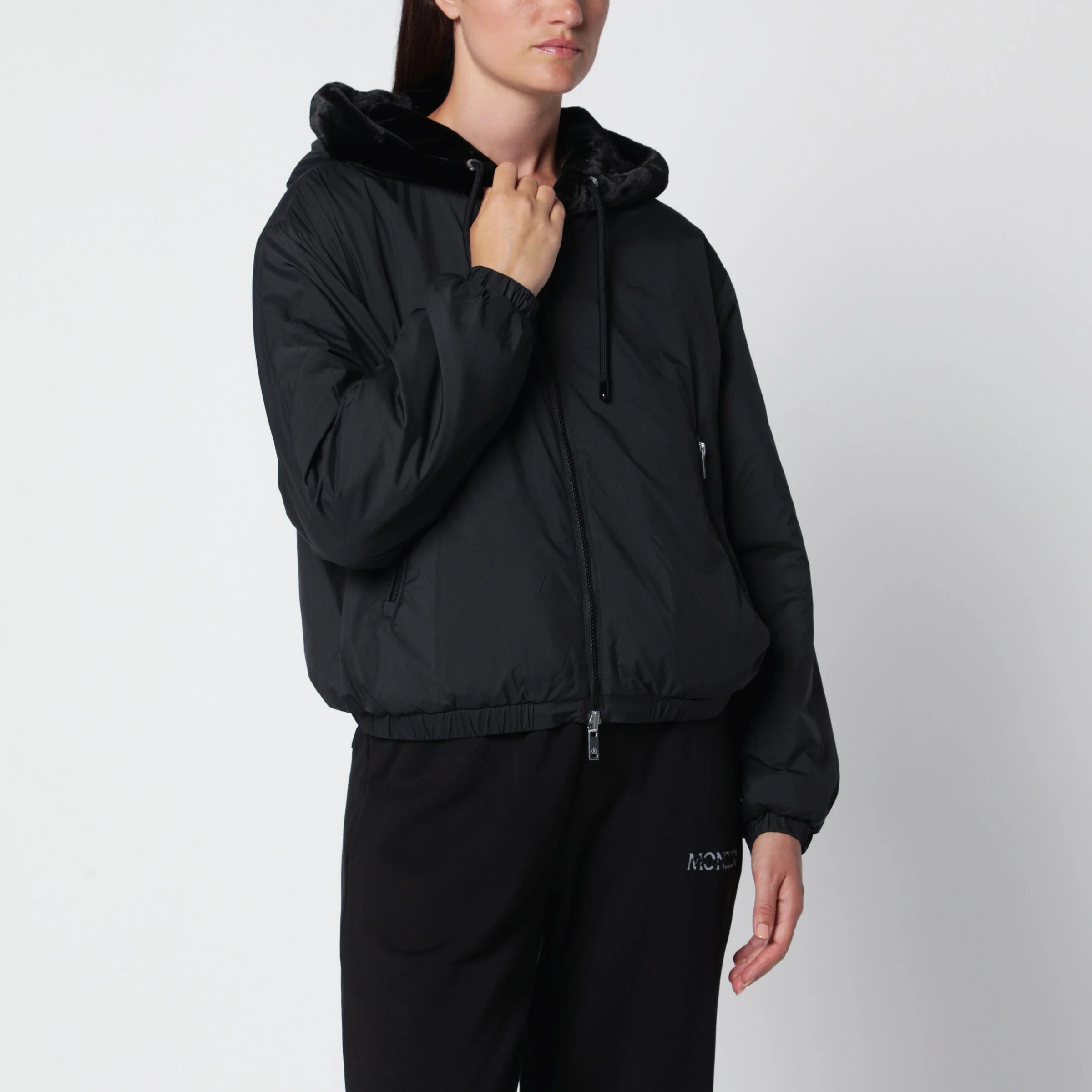 Black Eaton Bunny reversible jacket - 1