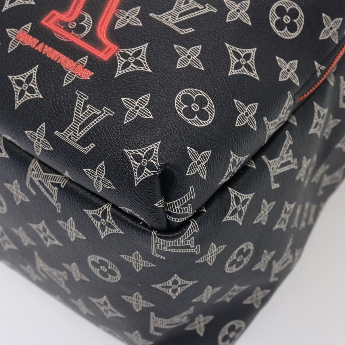 LOUIS VUITTON Monogram Ink Apollo Backpack Navy Red White M43676 - 7