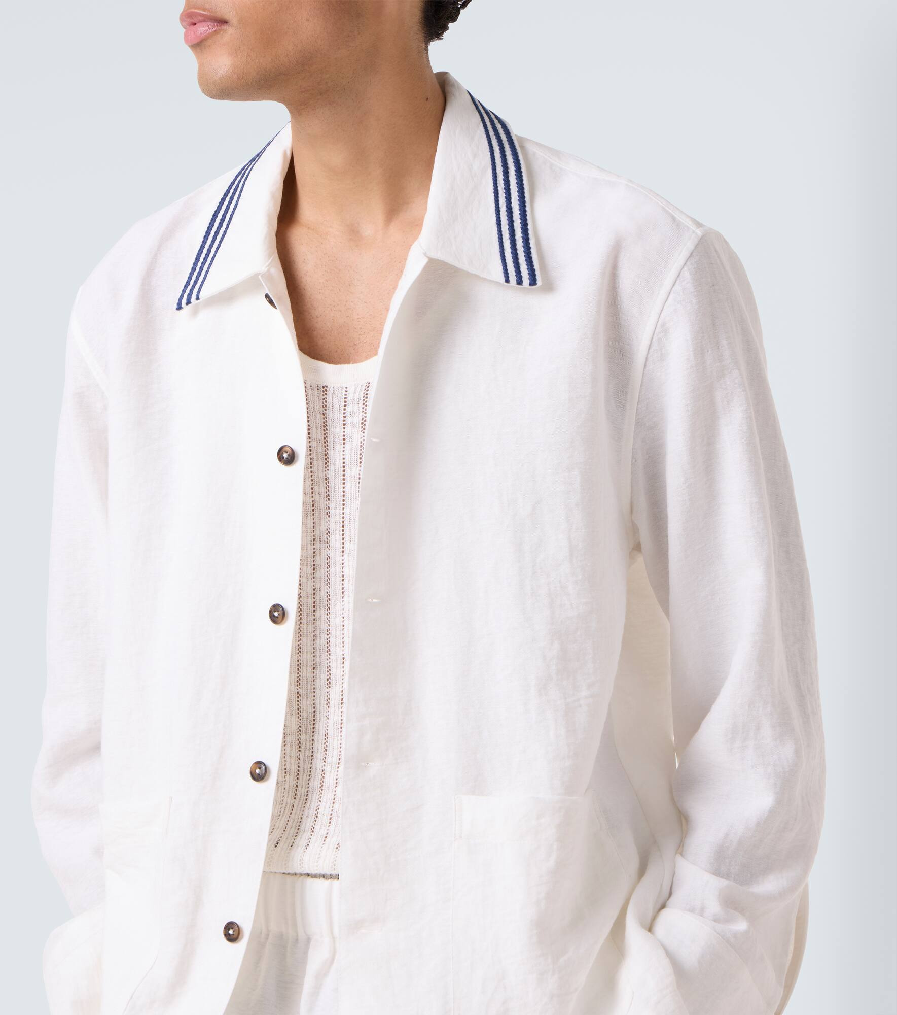 Embroidered overshirt - 5