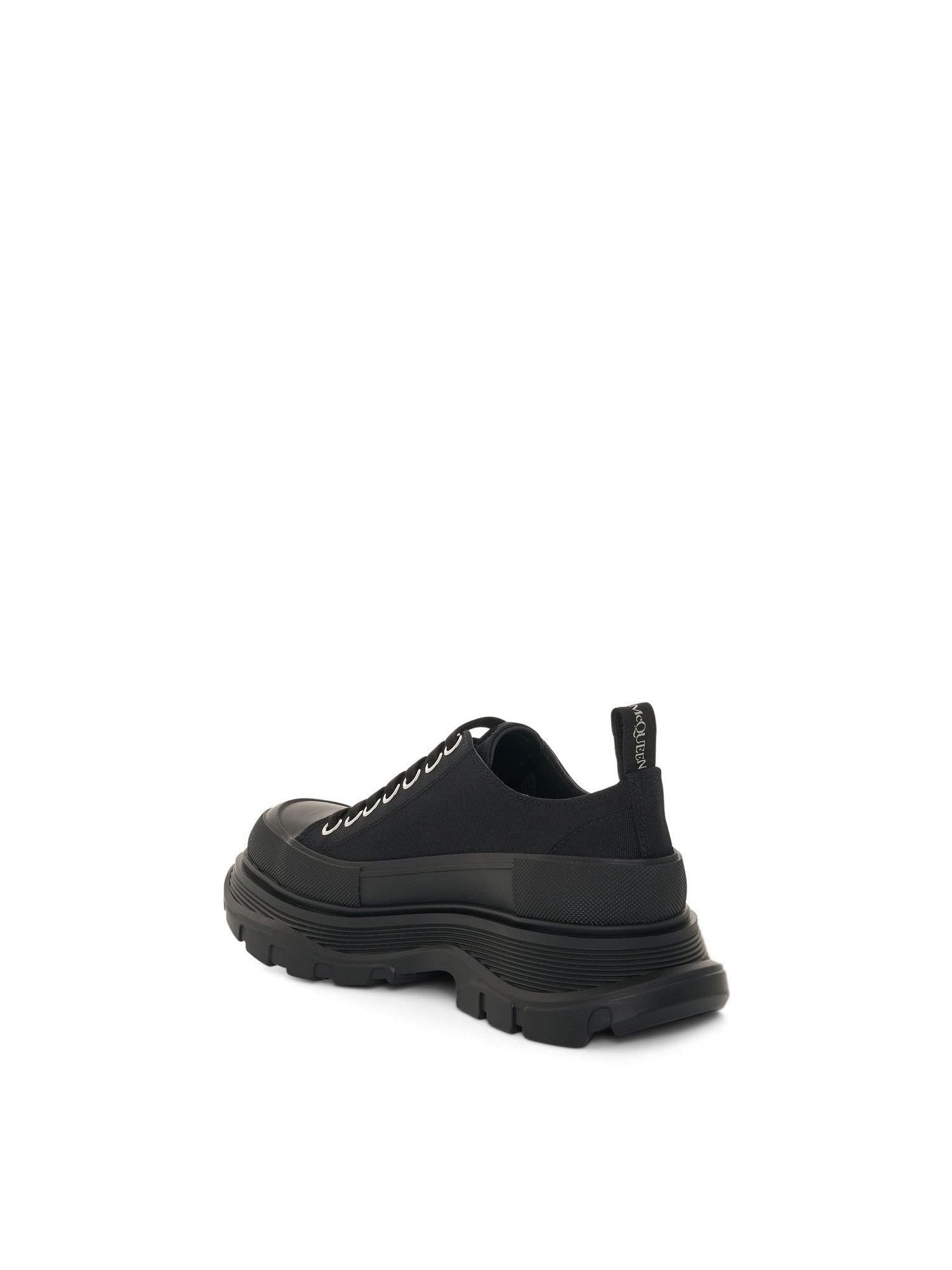 Tread Slick Canvas Lace-Up Shoes in Black - 3