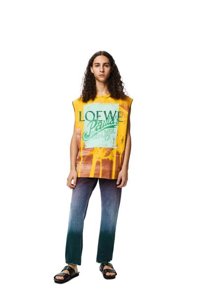 Loewe Tricolour trousers in denim outlook