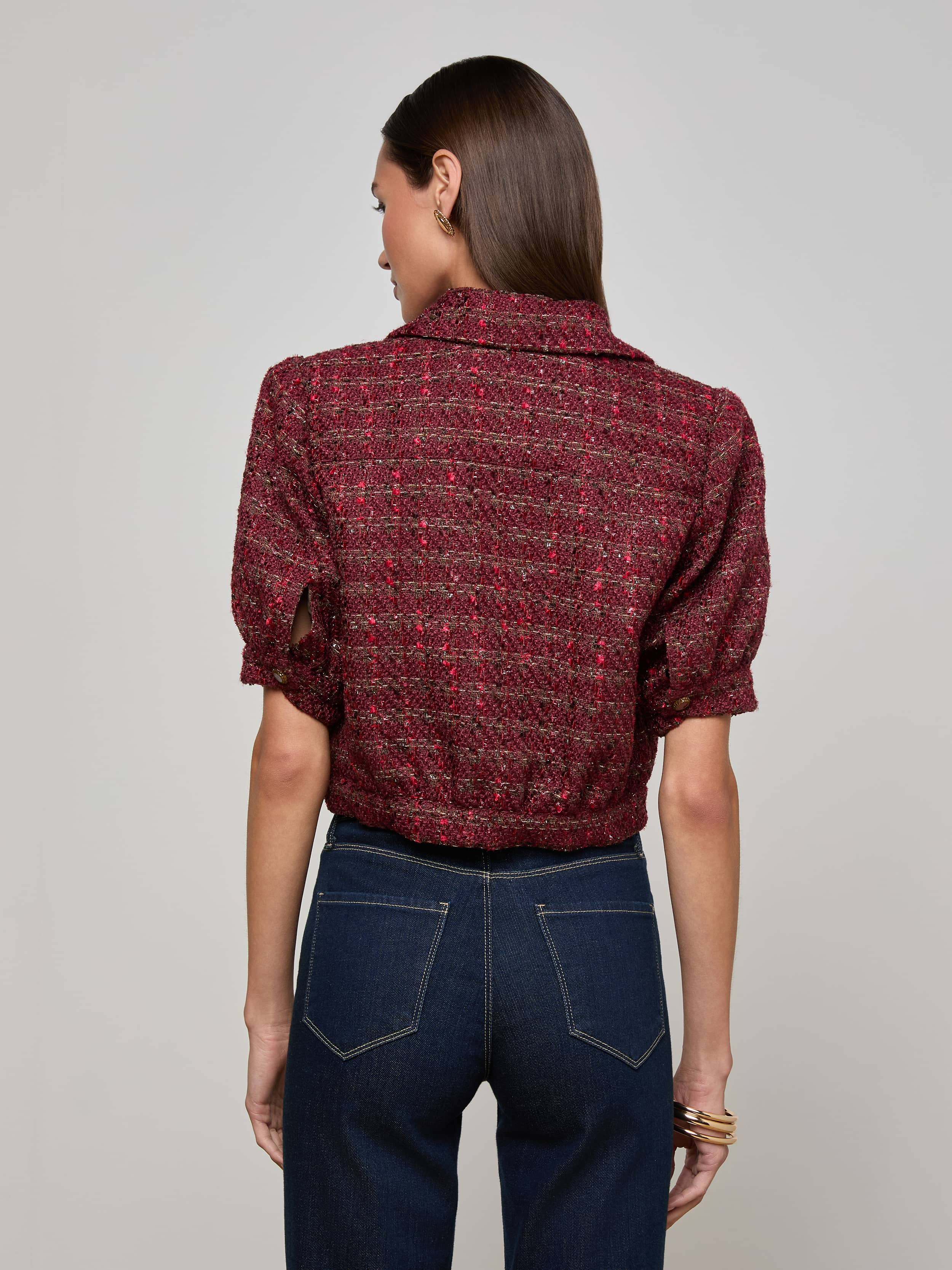 Cove Cropped Tweed Jacket - 5