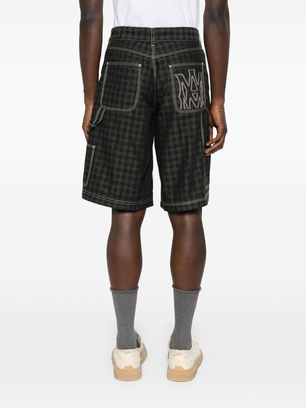 geometric-print shorts - 4