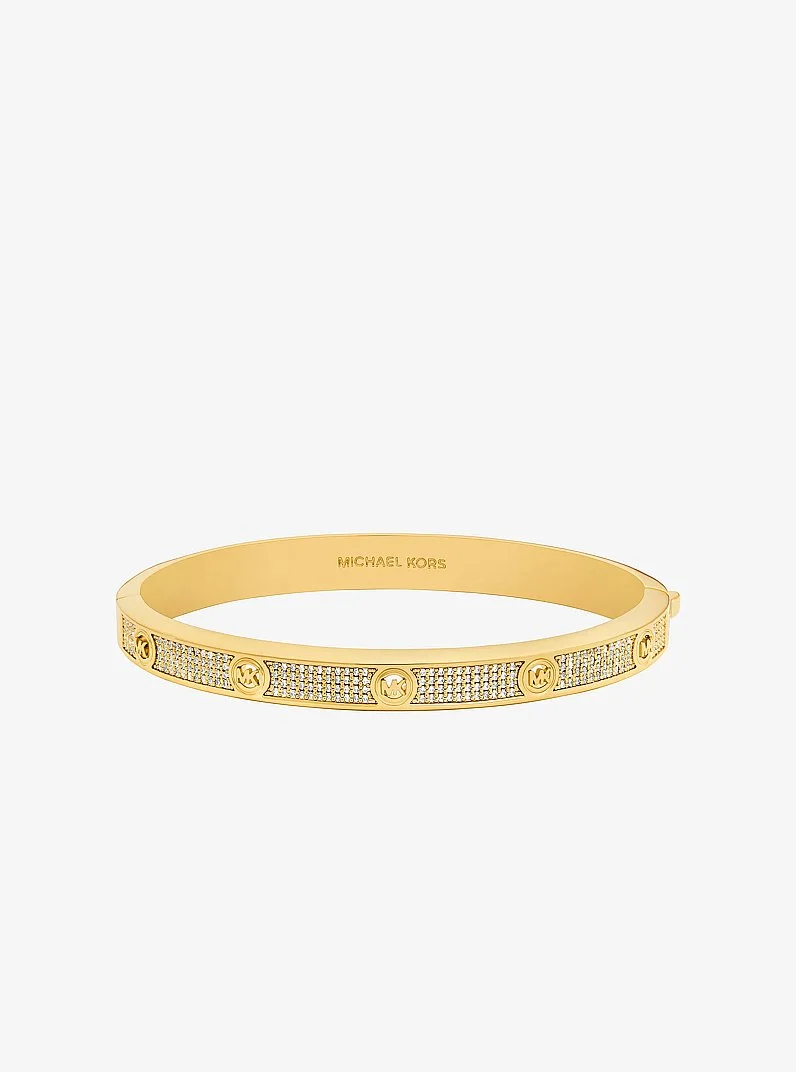 Pavé Logo Stud Bangle - 1