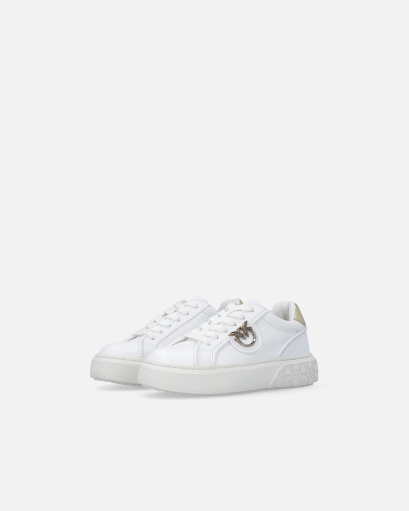 LEATHER SNEAKERS WITH LOVE BIRDS LOGO 6
