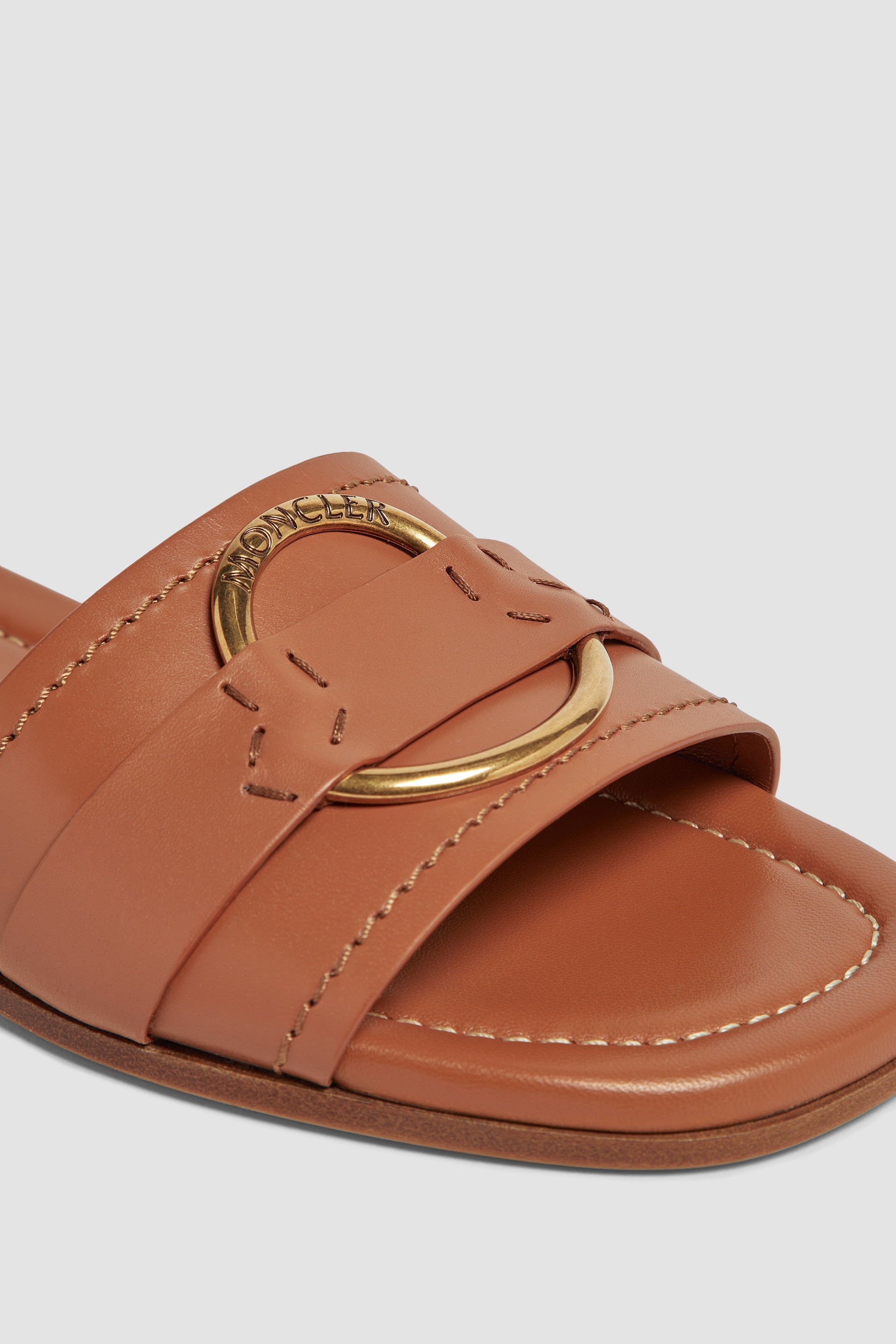 Bell Leather Slides - 2