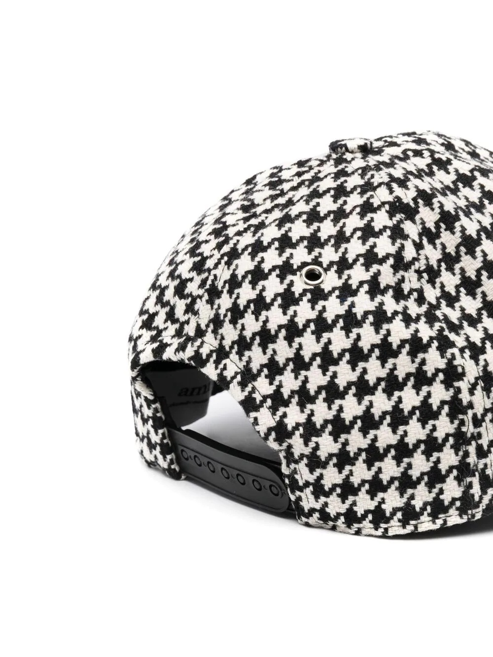 houndstooth print cap - 2