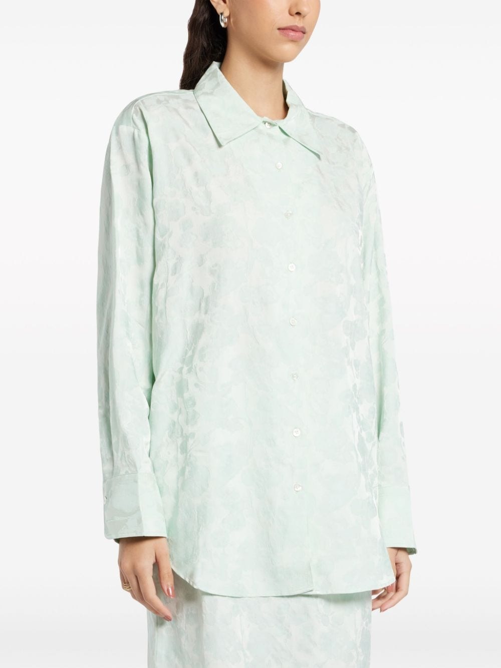 floral-print long-sleeve shirt - 3