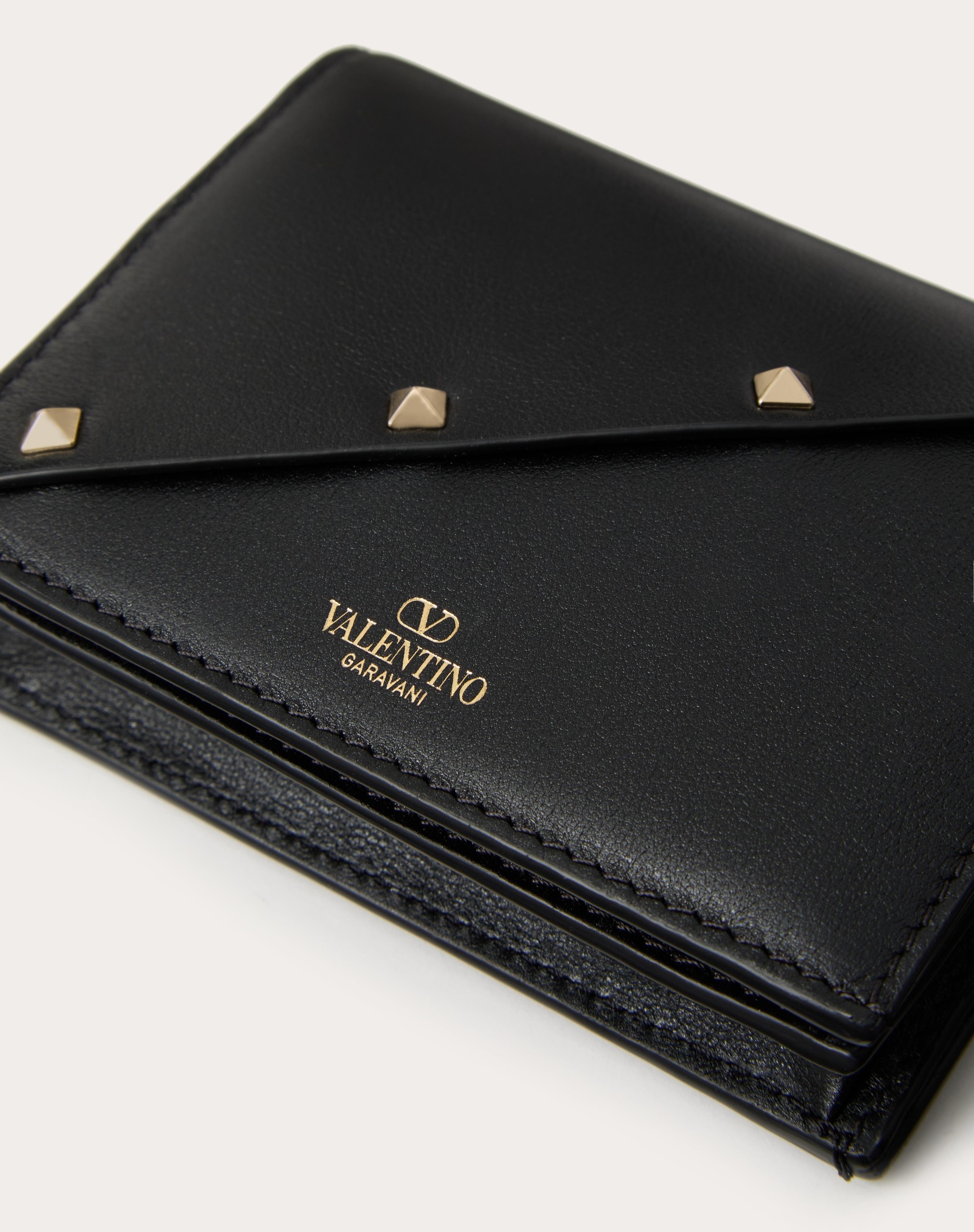 SMALL VALENTINO GARAVANI ROCKSTUD WISPY CALFSKIN WALLET - 2