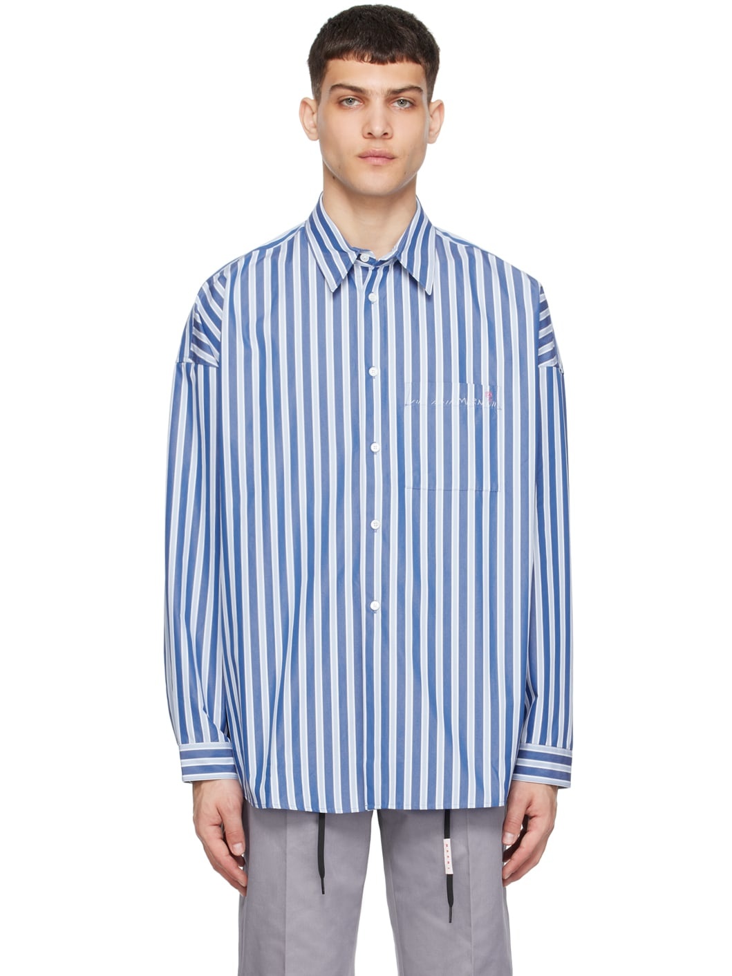 Blue Striped Shirt - 1