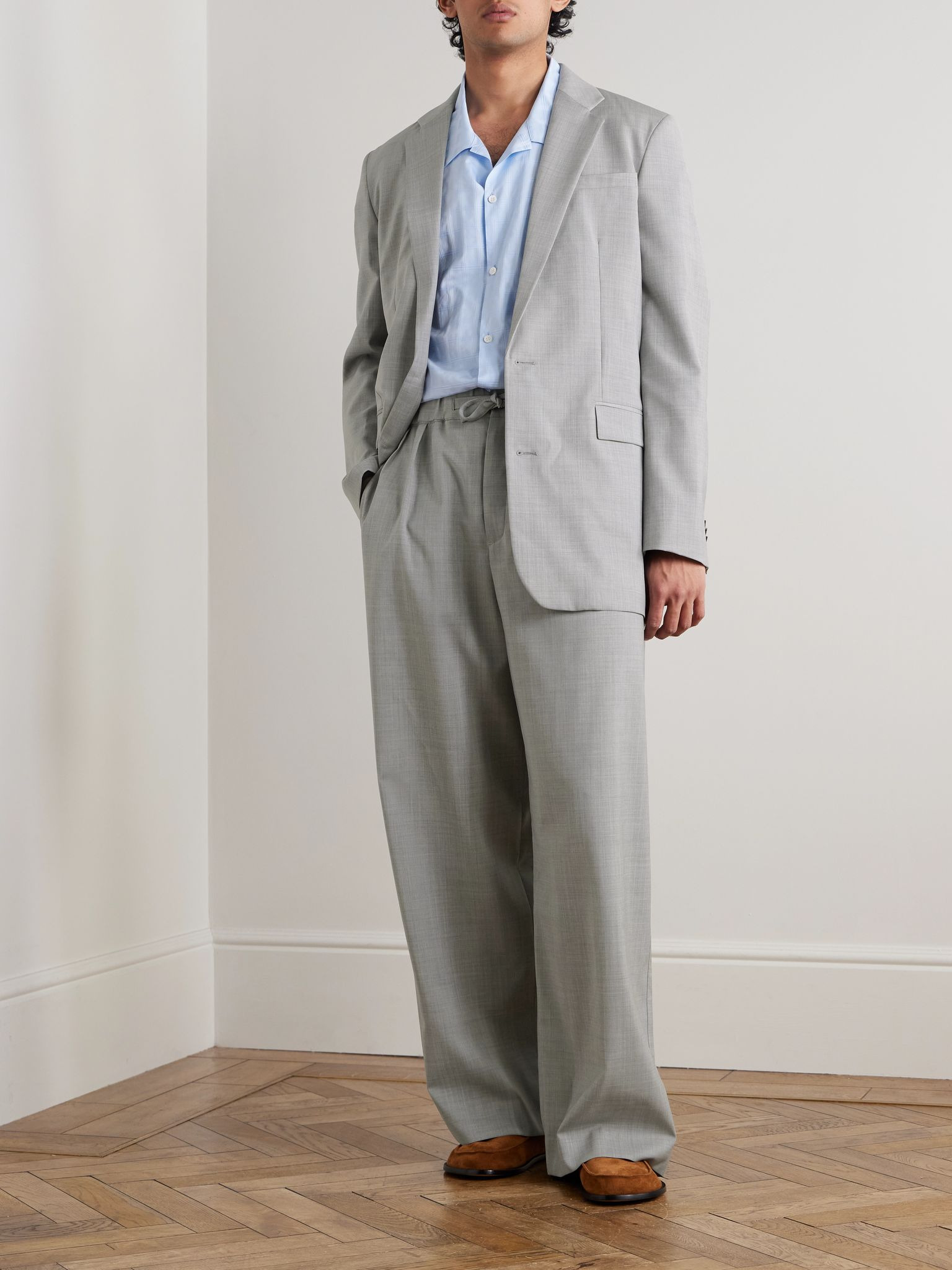 Wool Blazer Light gray - 2
