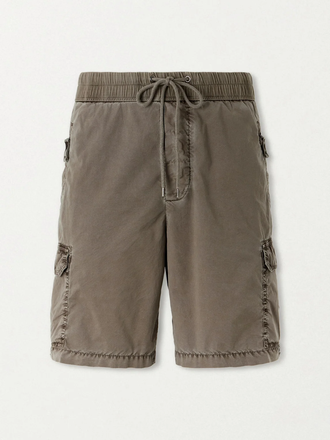 Straight-Leg Stretch Cotton-Poplin Shorts - 1