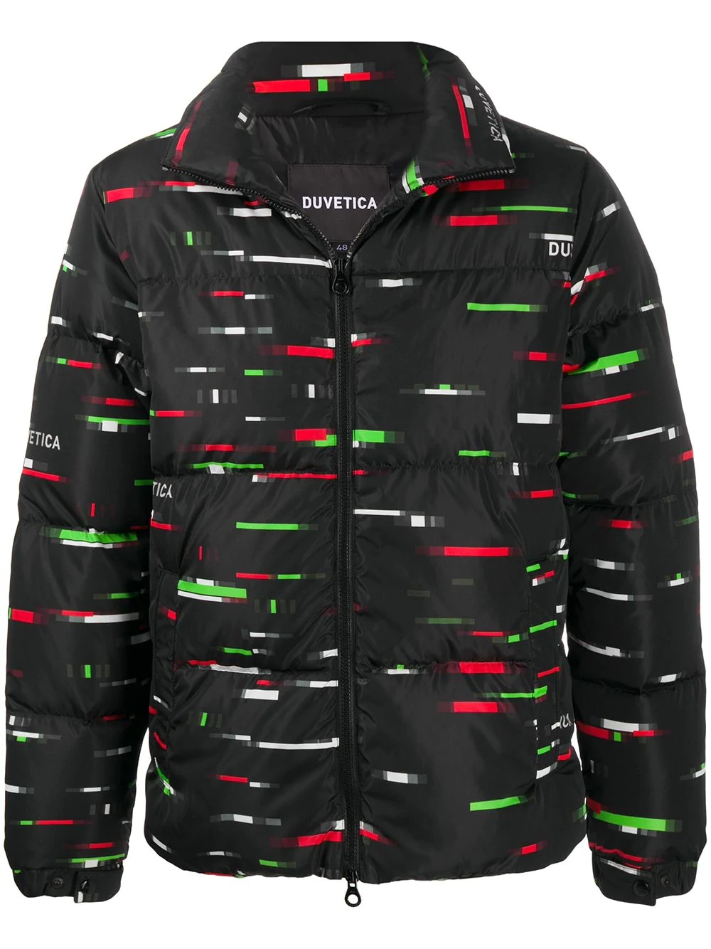 graphic logo print puffer jacket - 1