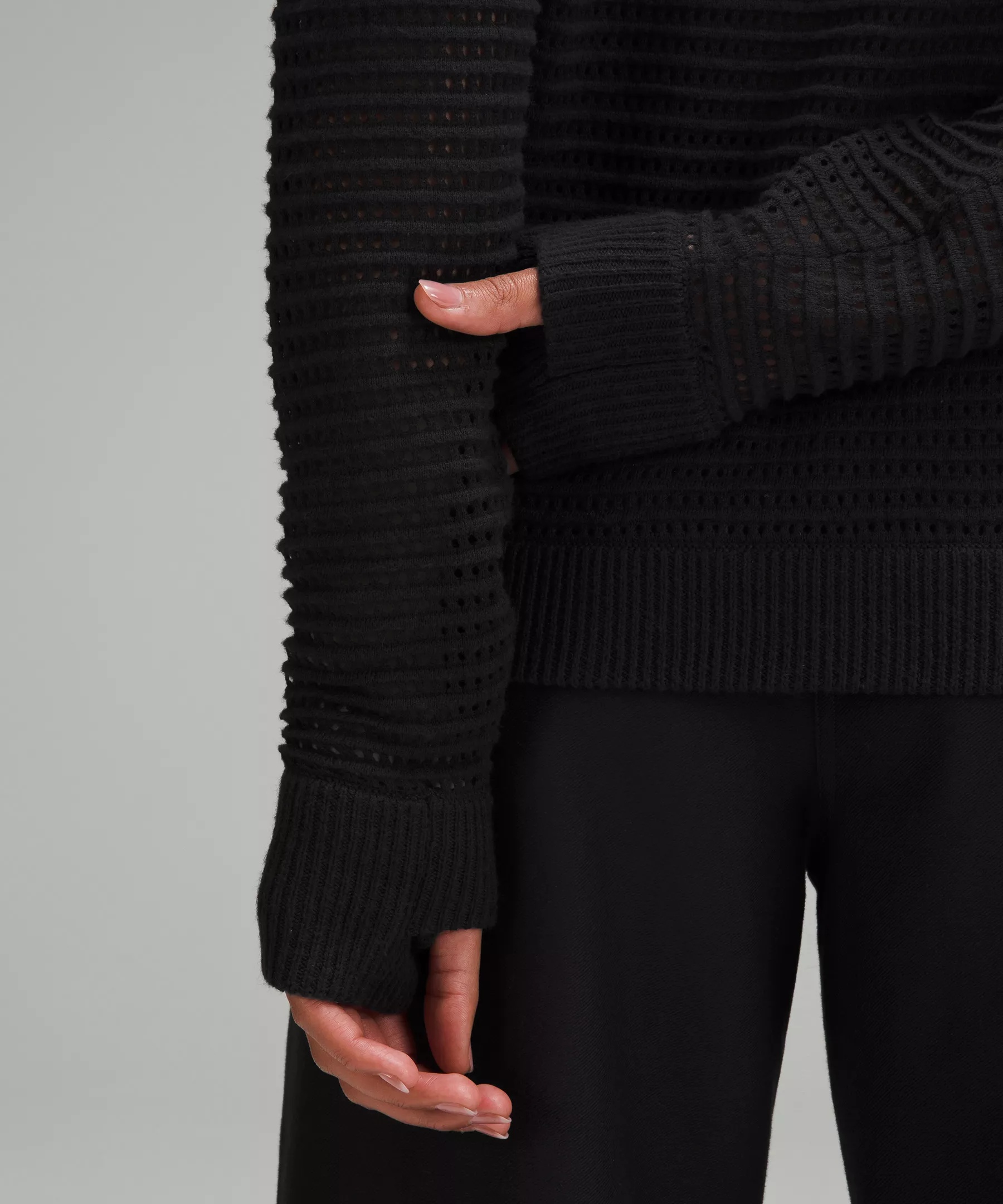 Pointelle-Knit Cotton Sweater - 5