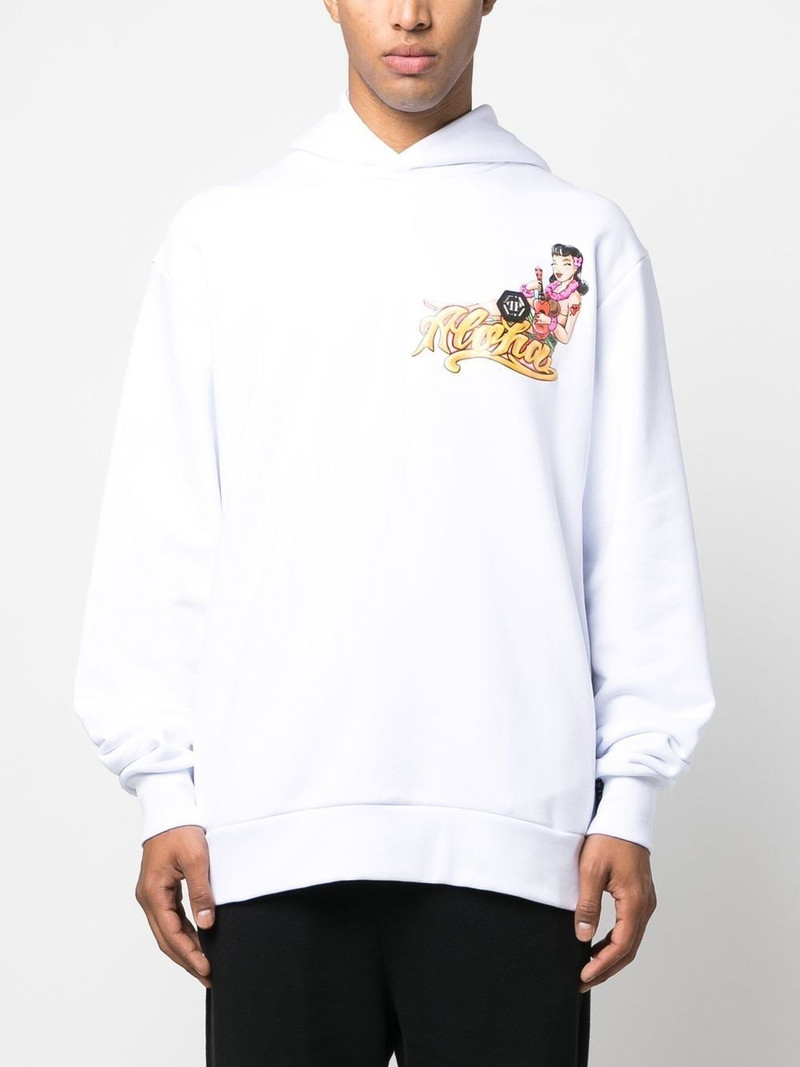 Hawaii-print hoodie 4