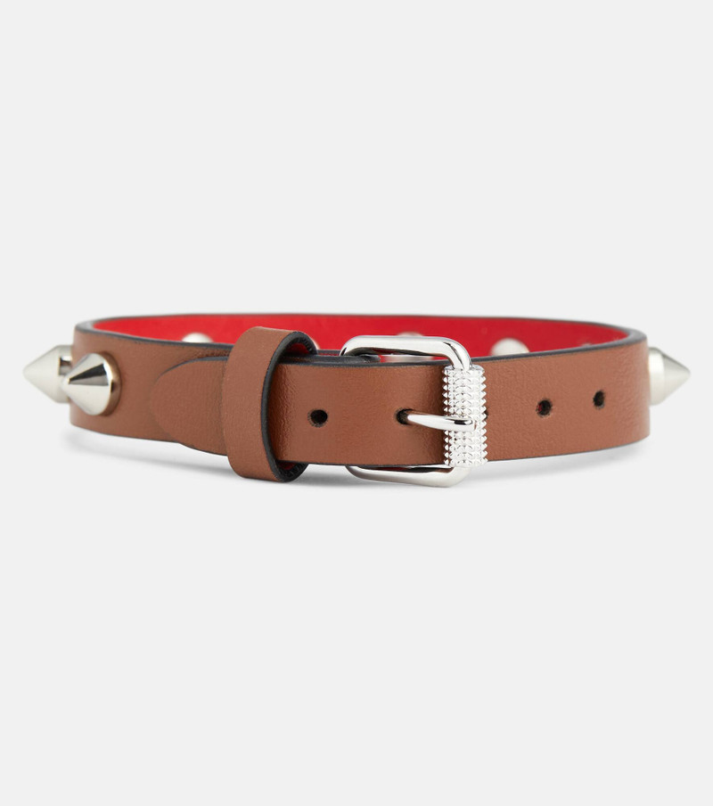 Christian Louboutin Loubilink leather bracelet outlook