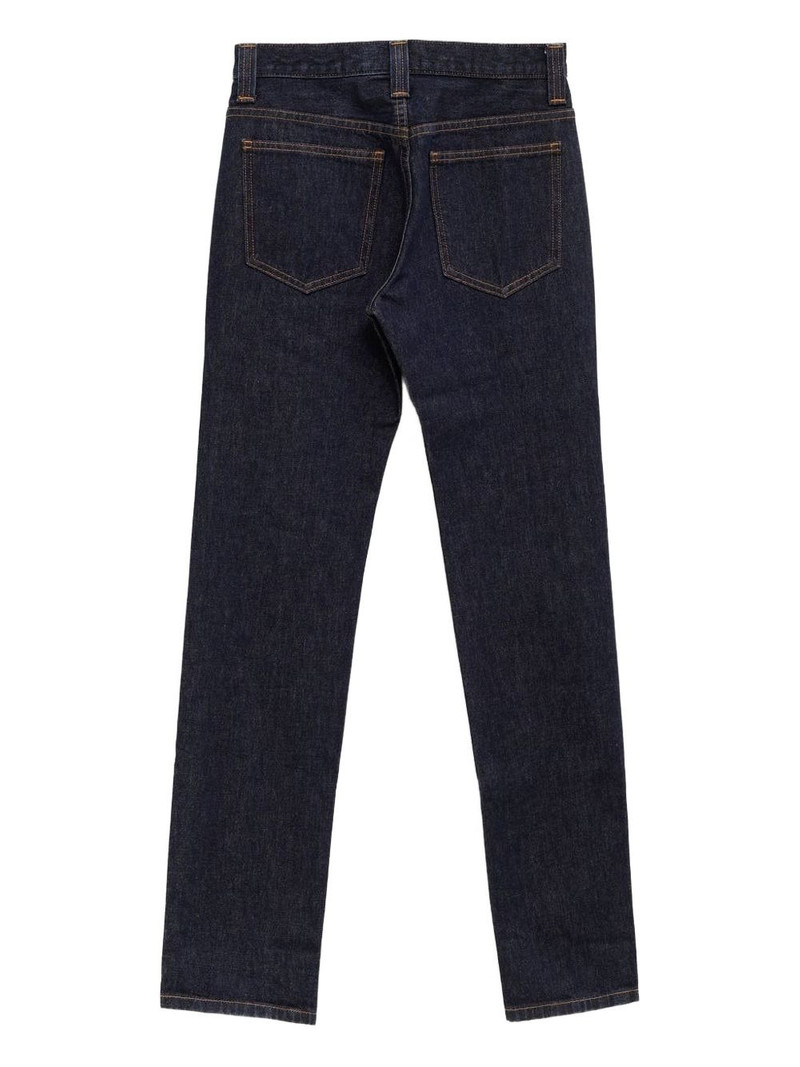 KHAITE zip-up denim jeans outlook
