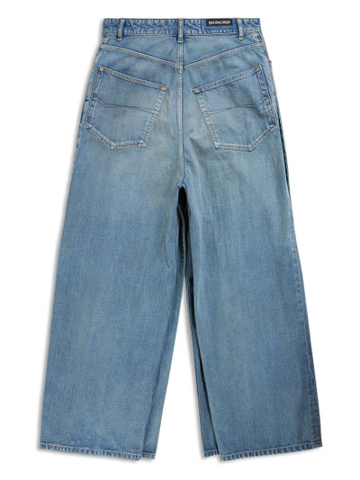 BALENCIAGA Blue Double Front Wide-Leg Jeans outlook