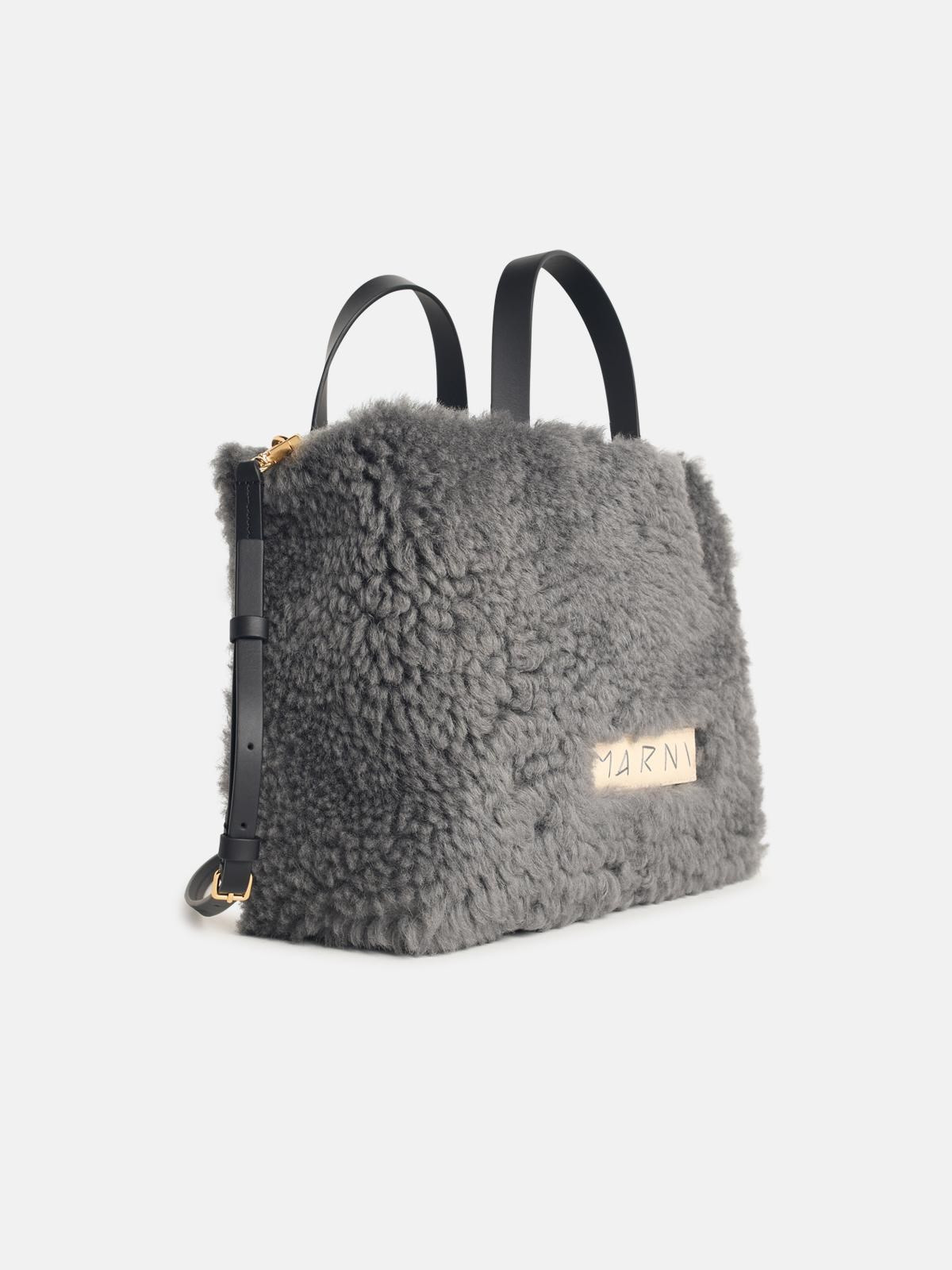 'MUSEO' TWO-TONE LEATHER BLEND BAG - 2