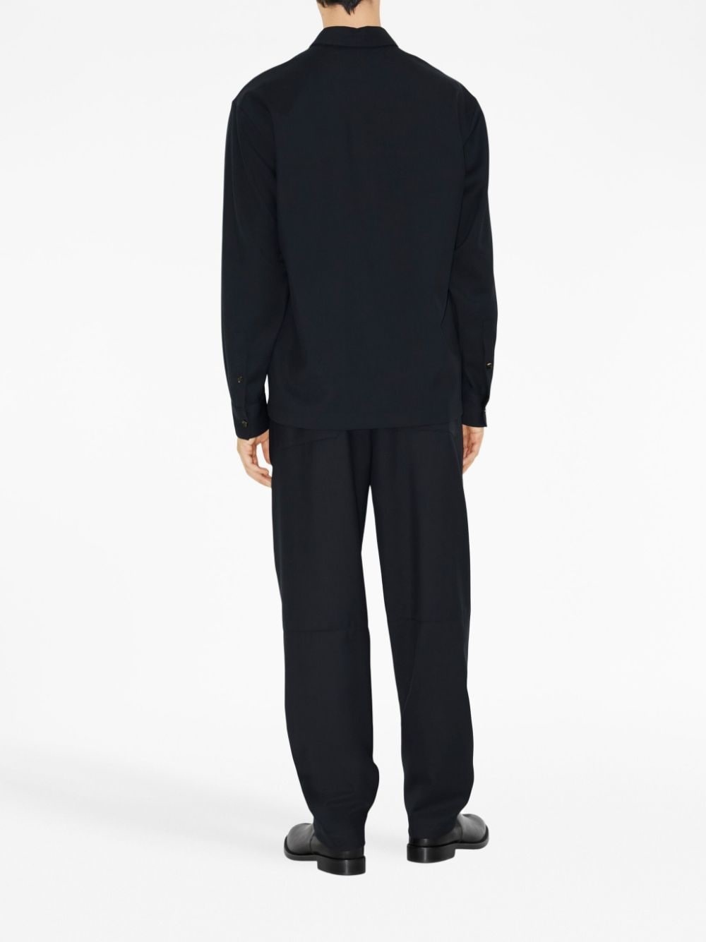 Robert Classic wool-mohair blend trousers - 4