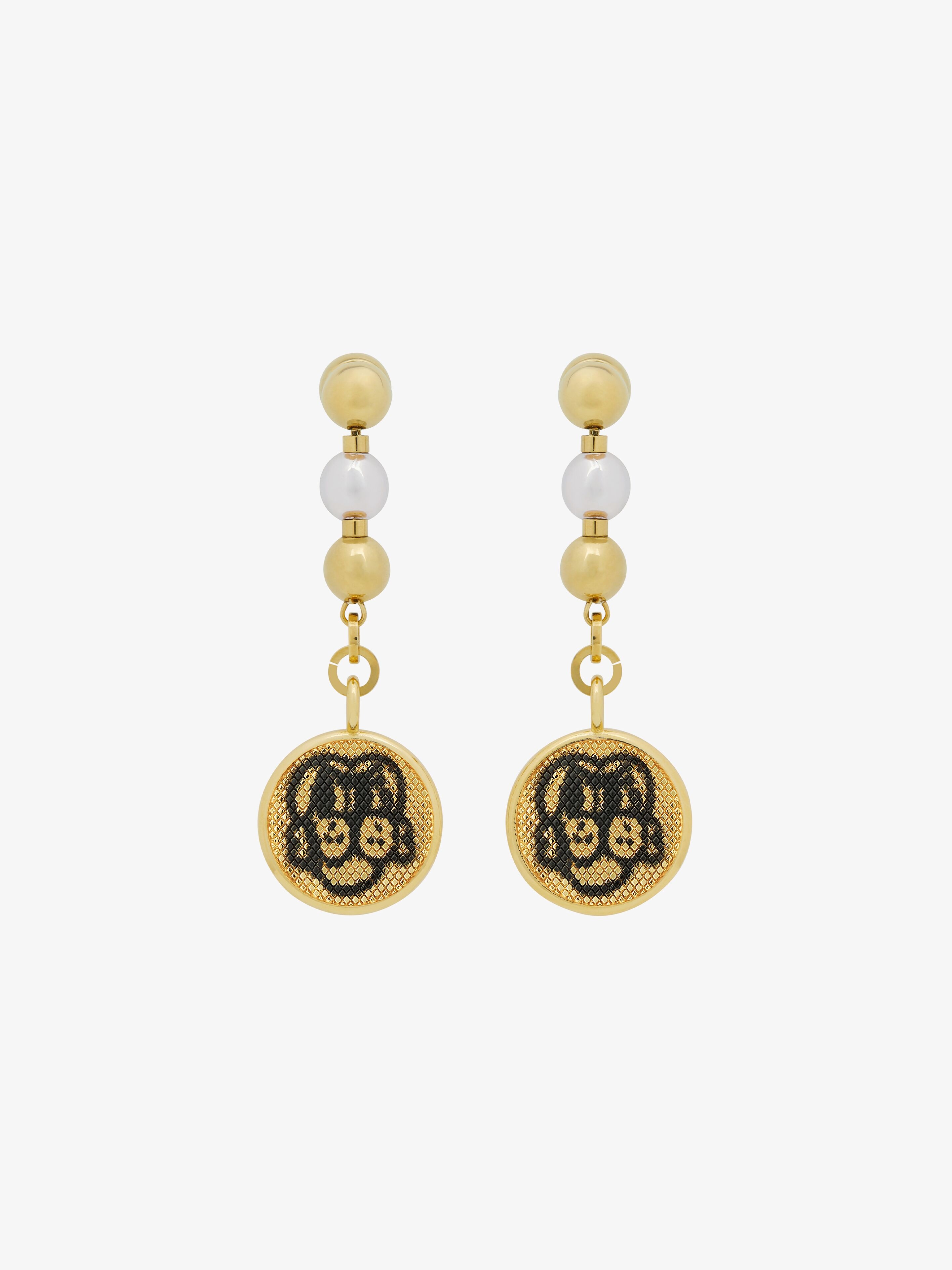 EARRINGS WITH TAG EFFECT DOG - 1