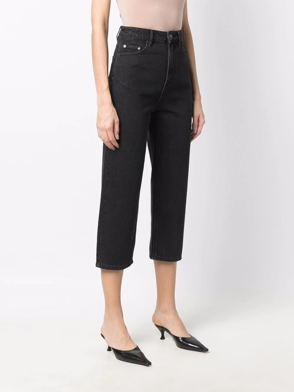 straight-leg cropped jeans - 3