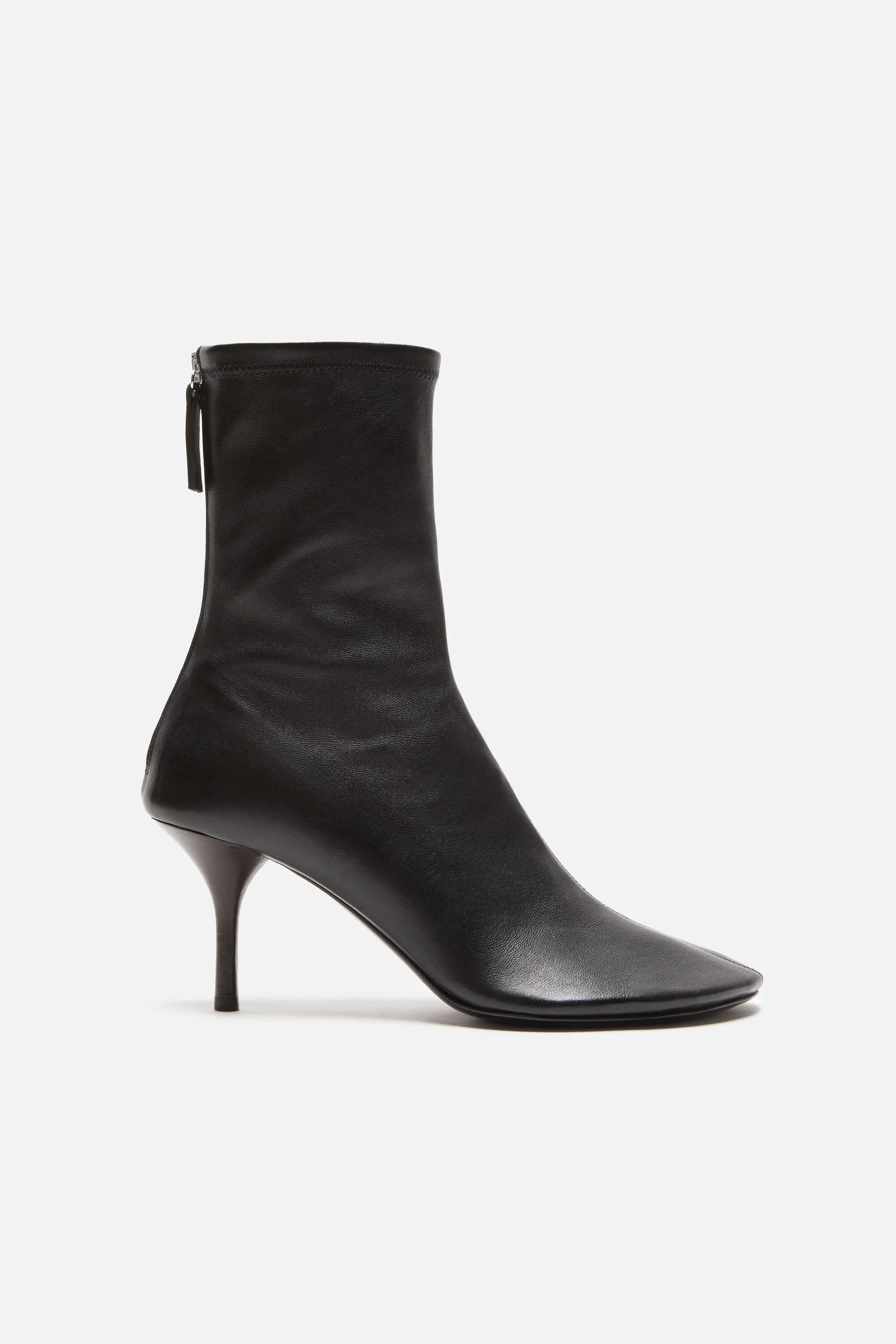 Leather ankle boot - Black - 1
