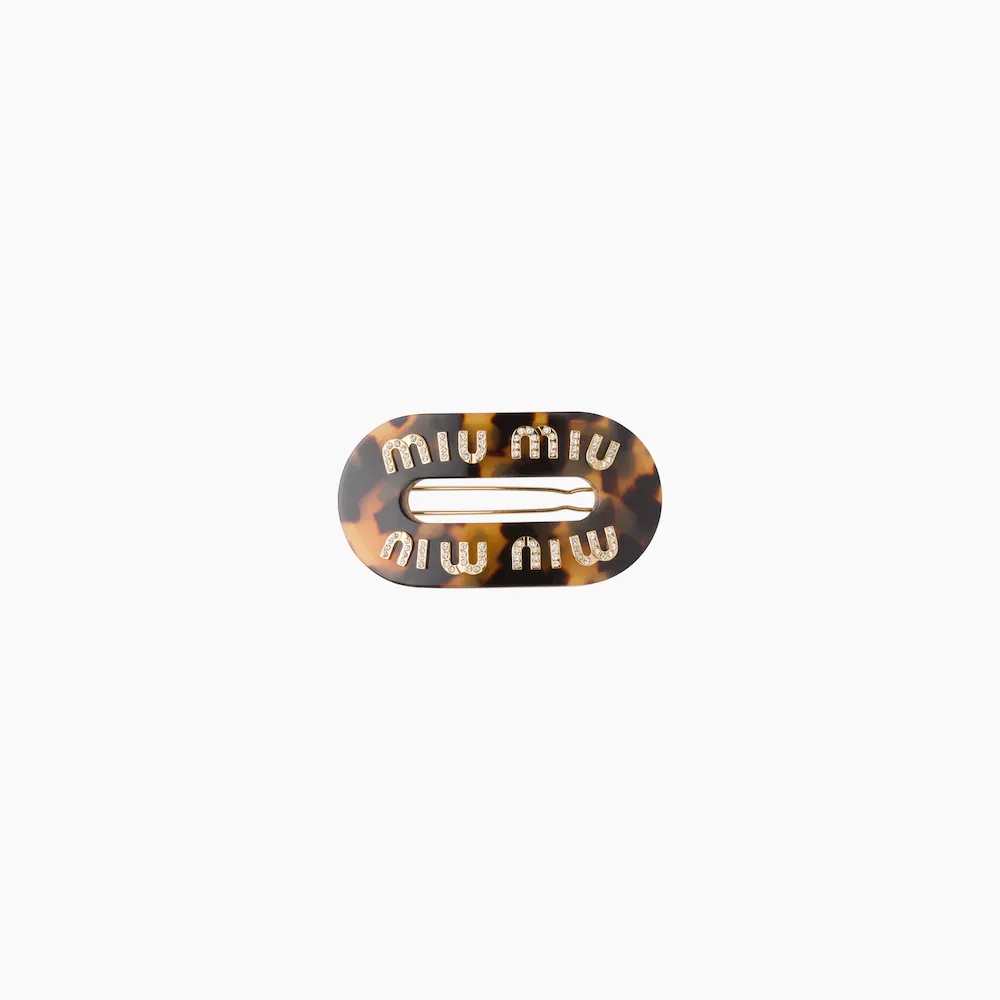 Rigid Plexiglas hair clip - 1