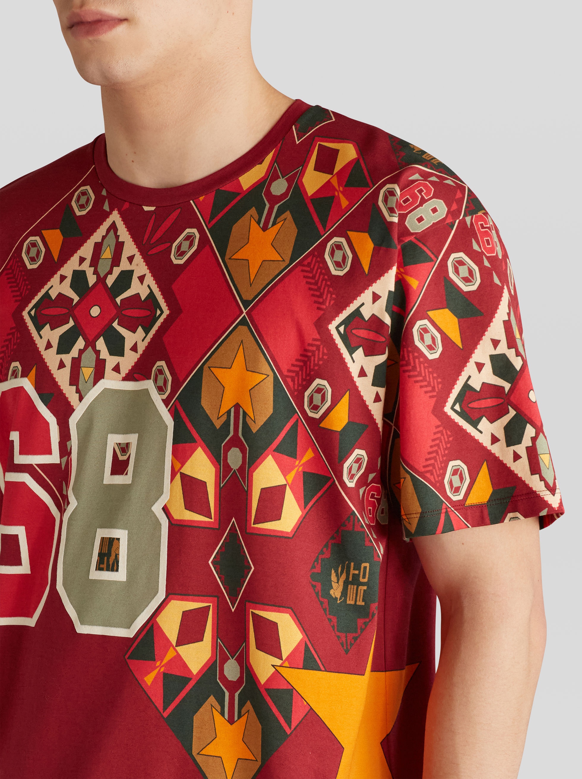 JERSEY T-SHIRT WITH A PLACED PRINT - 3