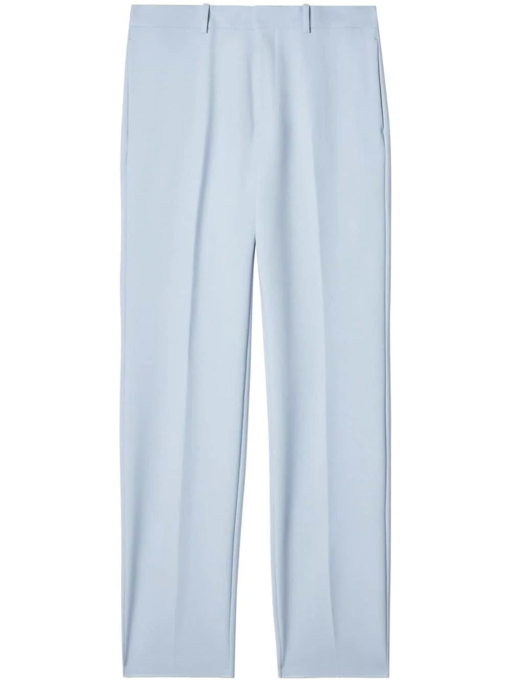 logo-embroidered straight-leg trousers - 1